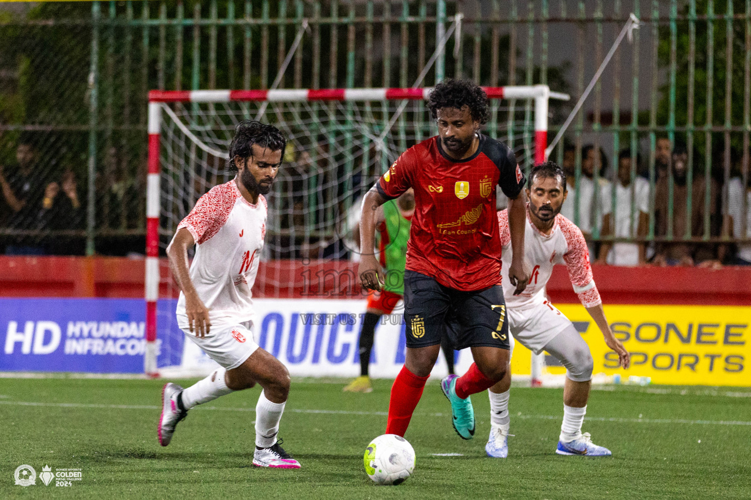 L Maavah vs L Gan in Day 7 of Golden Futsal Challenge 2024 was held on Saturday, 20th January 2024, in Hulhumale', Maldives Photos: Ismail Thoriq / images.mv