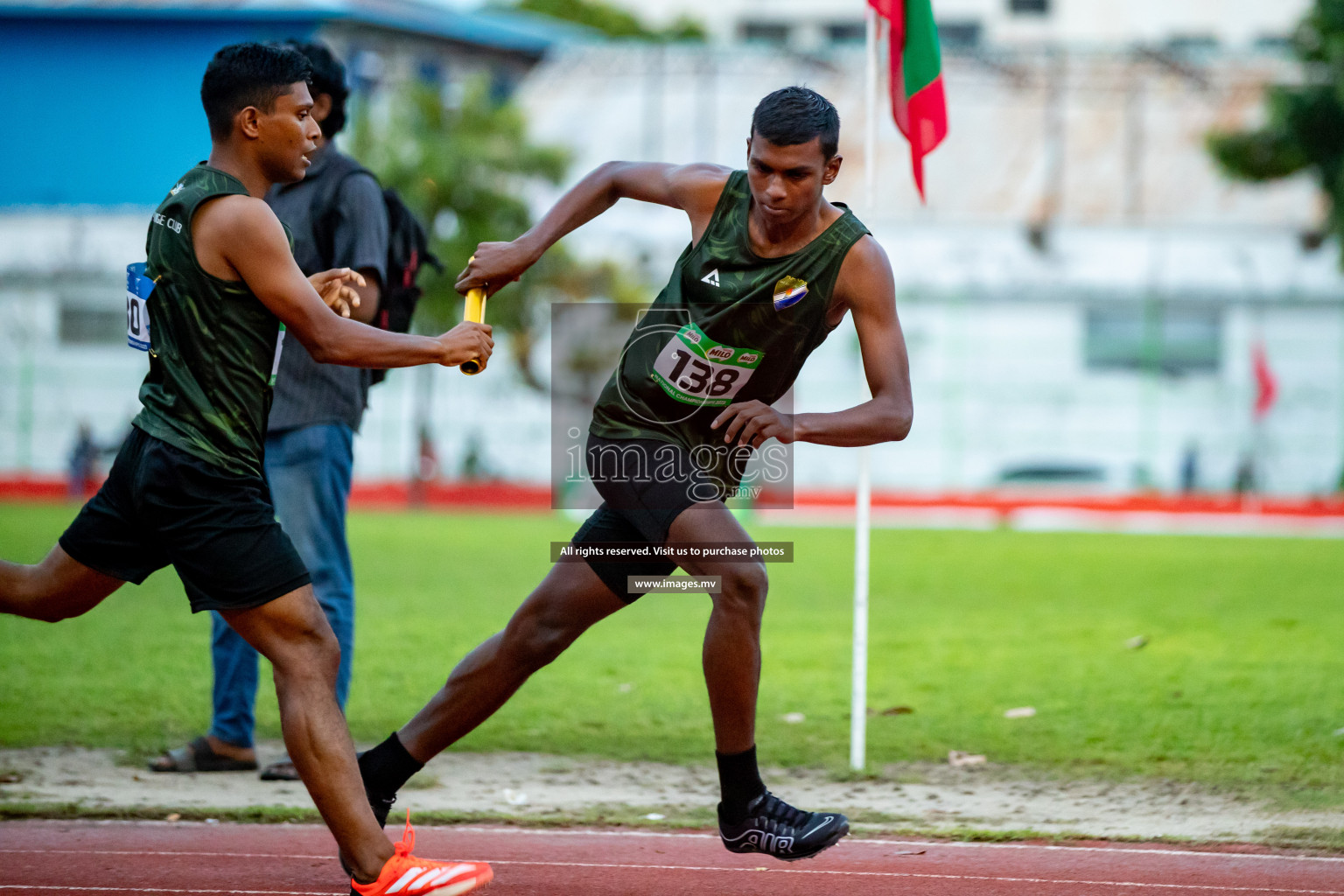 Day 2 of National Athletics Championship 2023 was held in Ekuveni Track at Male', Maldives on Friday, 24th November 2023. Photos: Hassan Simah / images.mv