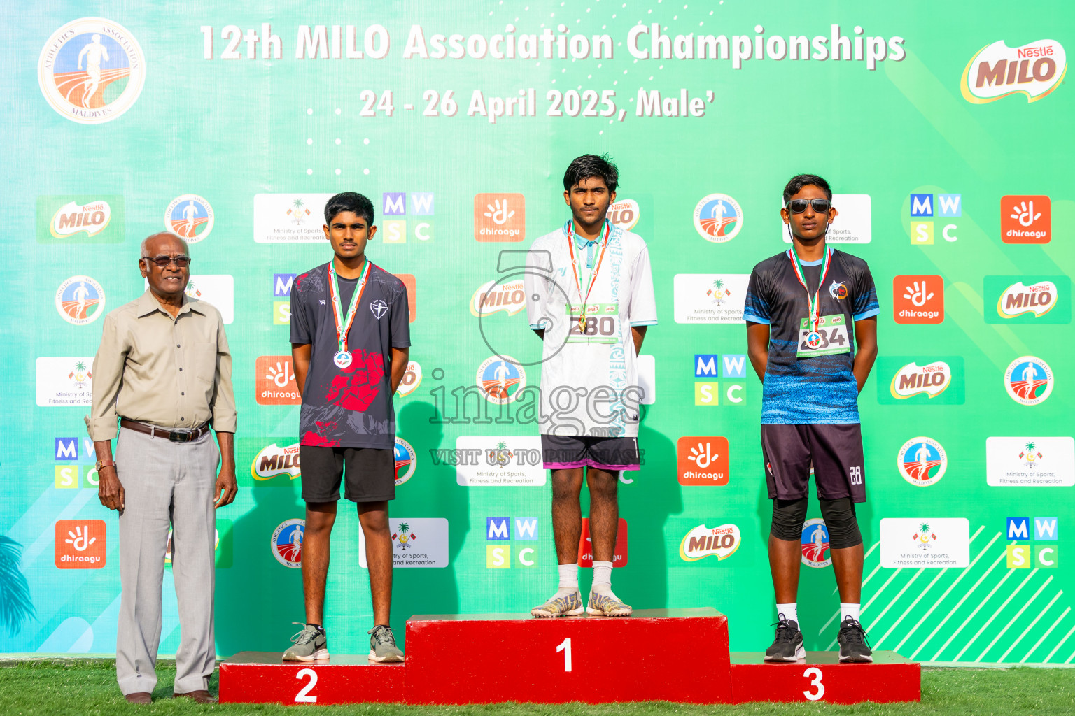 Day 3 of 12th Milo Association Championships was held in Ekuveni Track at Male', Maldives on Saturday, 26th April 2025. Photos: Nausham Waheed / images.mv
