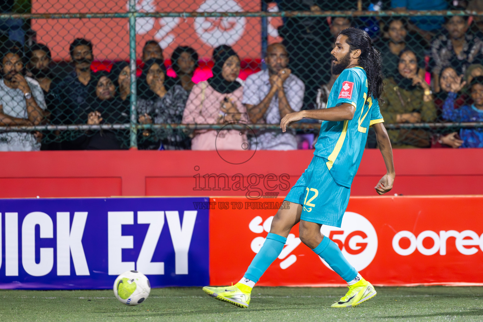 L Maavah VS L Gan in Day 8 of Golden Futsal Challenge 2025 was held on Sunday, 12th January 2025, in Hulhumale', Maldives
Photos: Ismail Thoriq / images.mv