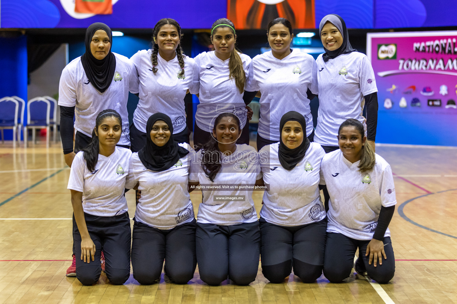 Sports Club Shining Star vs Club Green Streets in the Milo National Netball Tournament 2022 on 17 July 2022, held in Social Center, Male', Maldives. Photographer: Hassan Simah / Images.mv