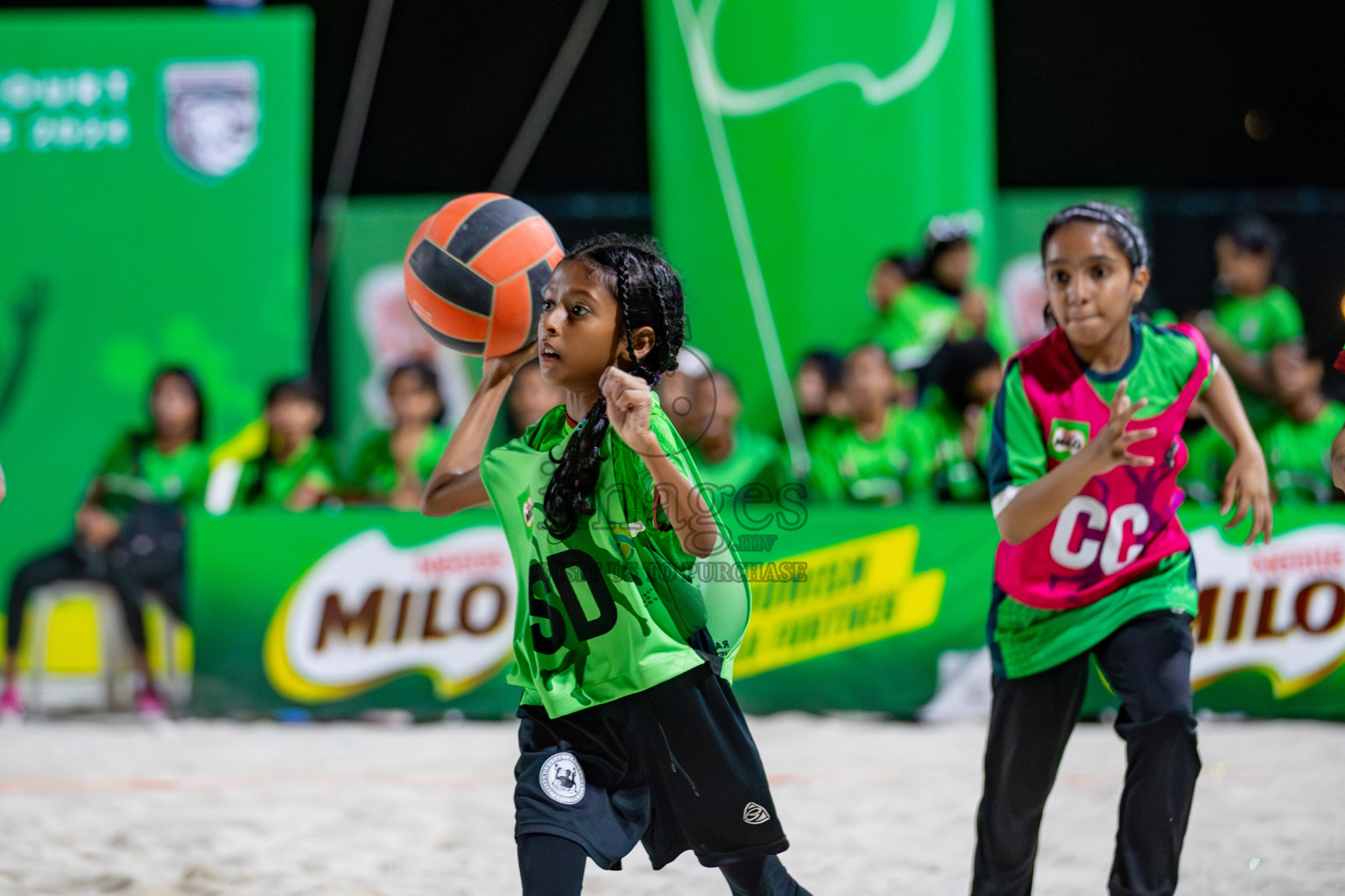 Day 4 of Milo Ramadan Half Court Netball Challenge on 24th March 2024, held in Central Park, Hulhumale, Male', Maldives