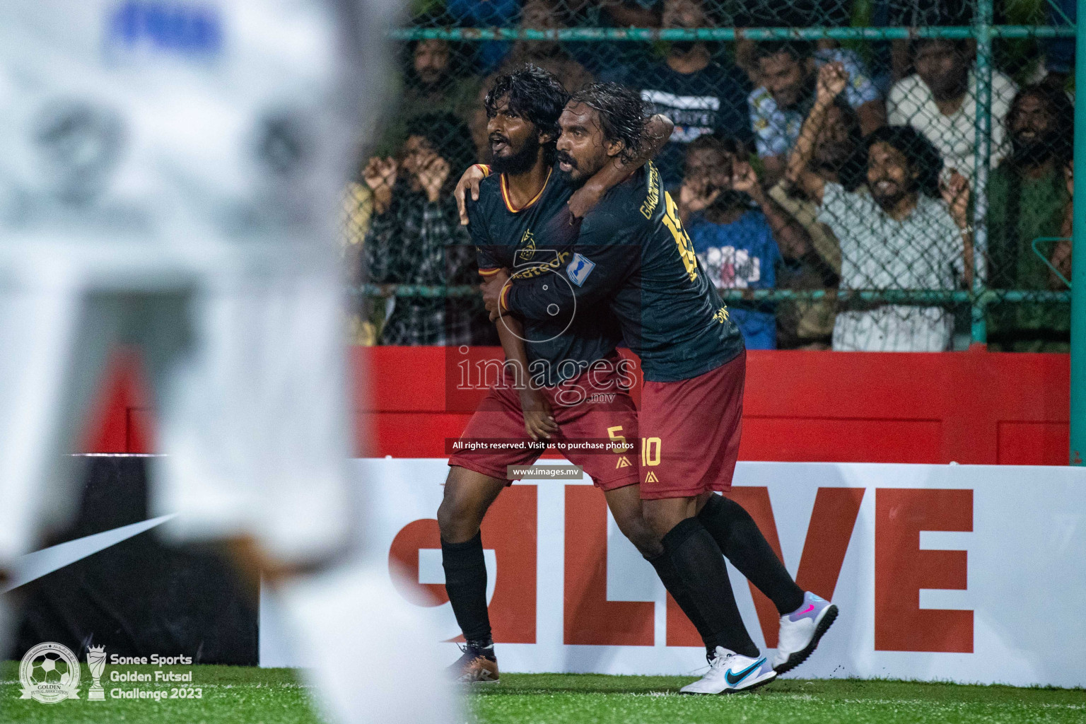 Th. Gaadhiffushi vs Th. Veymandoo in Day 4 of Golden Futsal Challenge 2023 on 08 February 2023 in Hulhumale, Male, Maldives