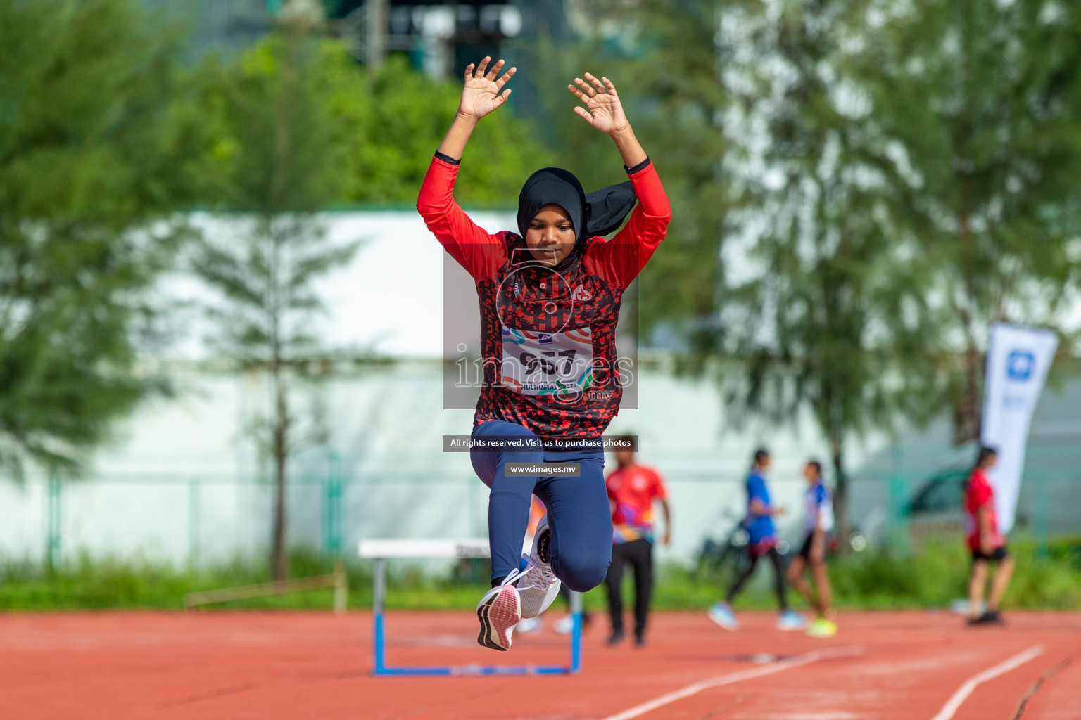 Day two of Inter School Athletics Championship 2023 was held at Hulhumale' Running Track at Hulhumale', Maldives on Sunday, 15th May 2023. Photos: Nausham Waheed / images.mv