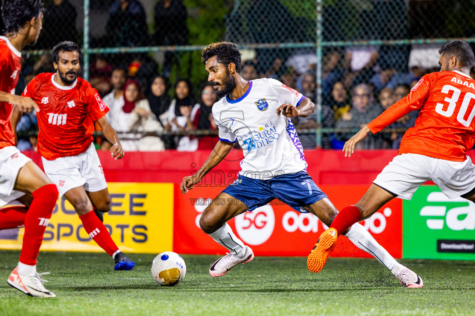 K Guraidhoo vs K Kaashidhoo in Day 10 of Golden Futsal Challenge 2025 was held on Tuesday, 14th January 2025, in Hulhumale', Maldives Photos: Nausham Waheed / images.mv