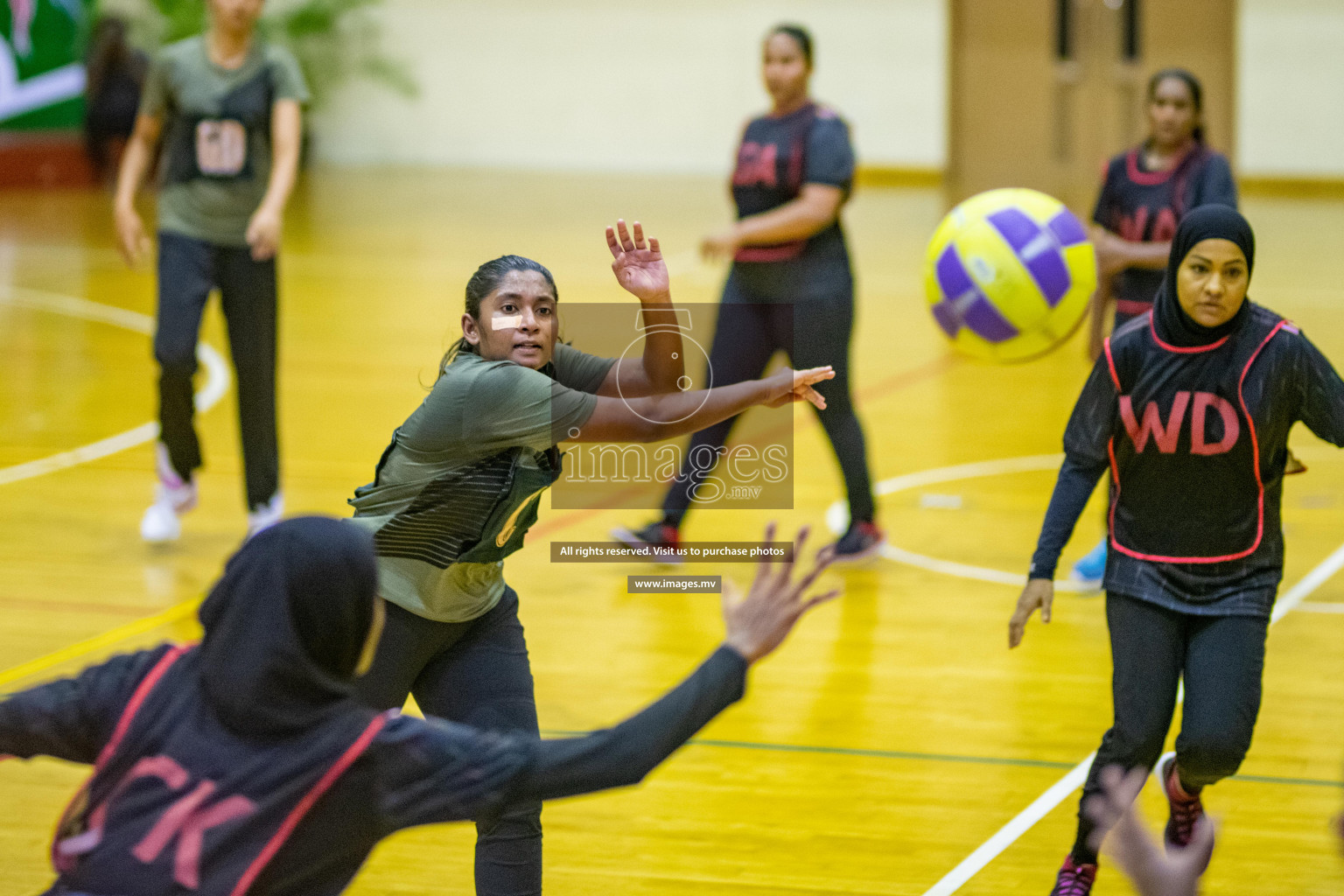 Kulhudhuffushi Youth & R.C vs Club Green Streets in the Finals of Milo National Netball Tournament 2021 (Women's) held on 5th December 2021 in Male', Maldives Photos: Ismail Thoriq / images.mv