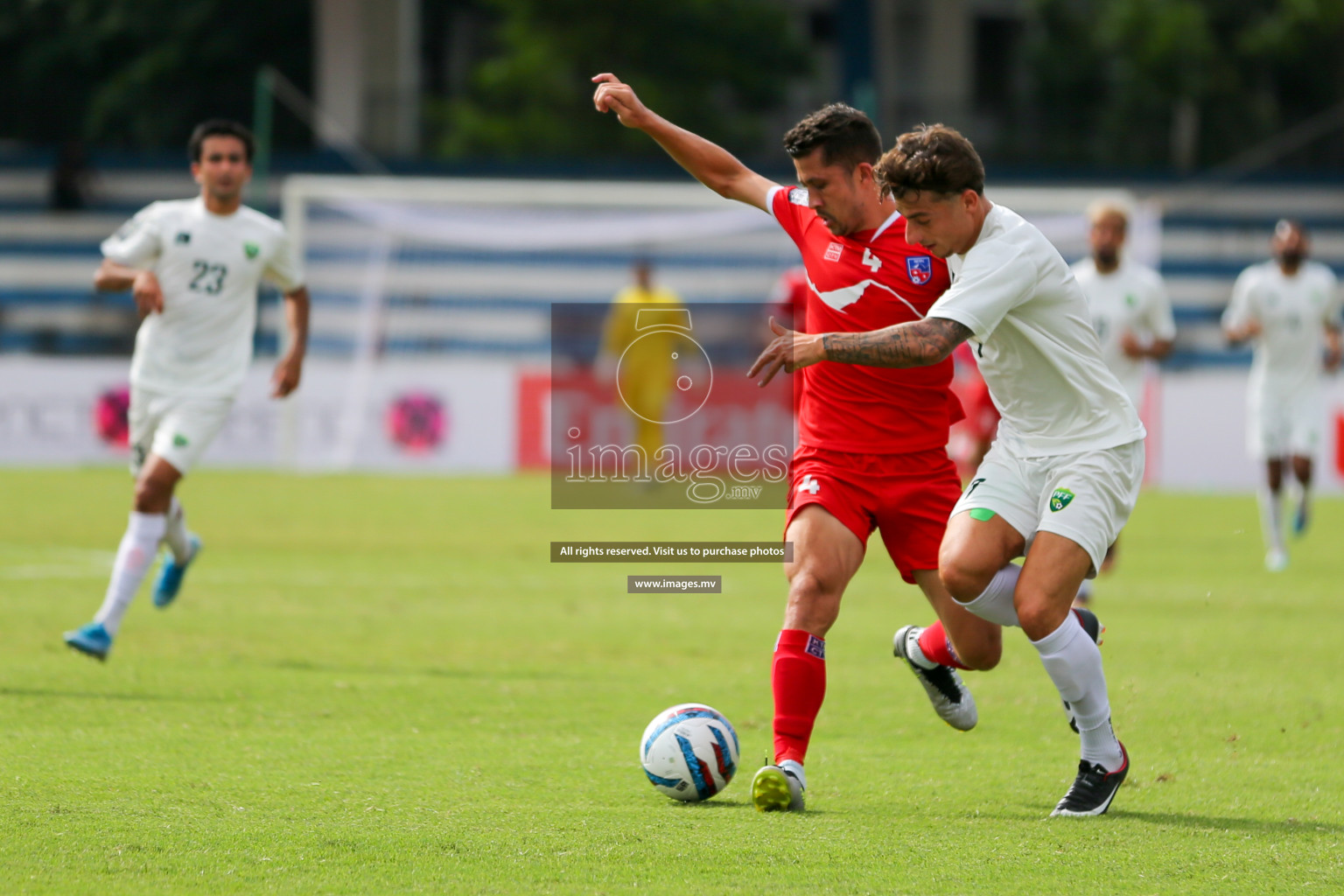 Nepal vs Pakistan in SAFF Championship 2023 held in Sree Kanteerava Stadium, Bengaluru, India, on Tuesday, 27th June 2023. Photos: Nausham Waheed, Hassan Simah / images.mv