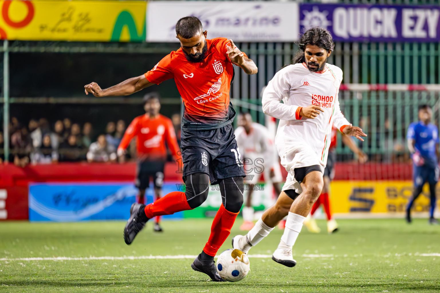 L Gan vs L Isdhoo in Laamu Atoll Finals Day 26 of Golden Futsal Challenge 2025 was held on Thursday , 30th January 2025, in Hulhumale', Maldives. Photos: Ismail Thoriq / images.mv