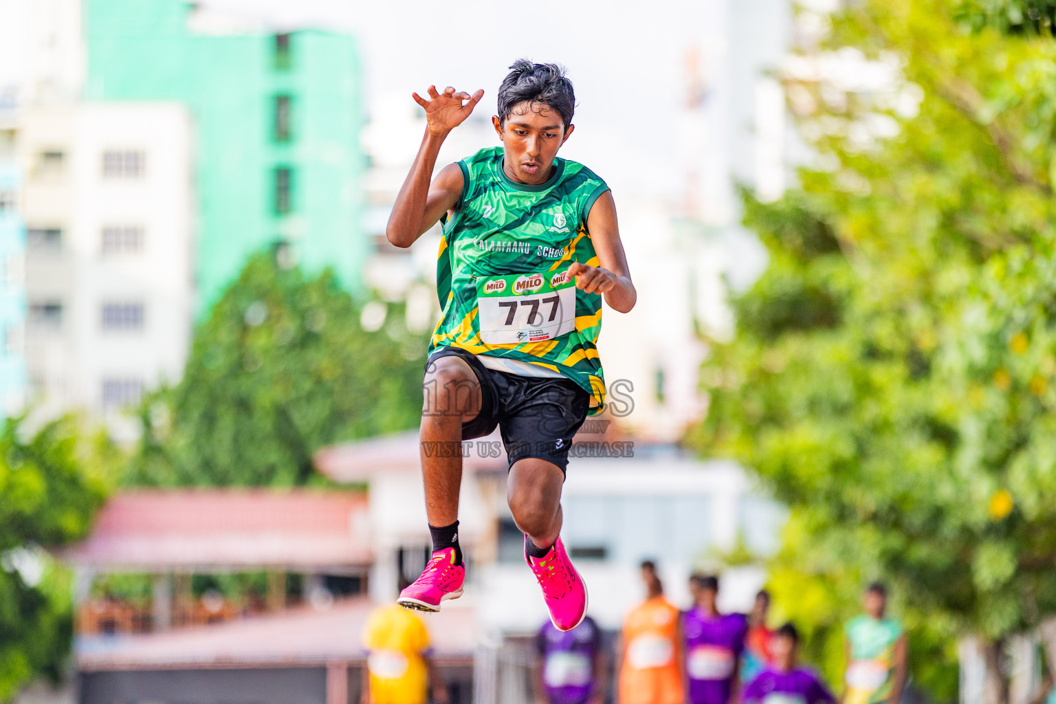 Day 3 of Inter-school Athletics Championship 2025 held in Ekuveni Synthetic Track, Male', Maldives on Wednesday, 08th October 2025. Photos by: Areef Adam  / Images.mv