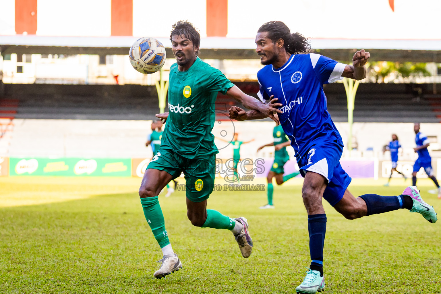 Maziya SRC vs Newradiant Sports Club in the FAM League Cup 2025 held at National Football Stadium, Male', Maldives on Monday, 5th May 2025. Photos By: Nausham Waheed / images.mv