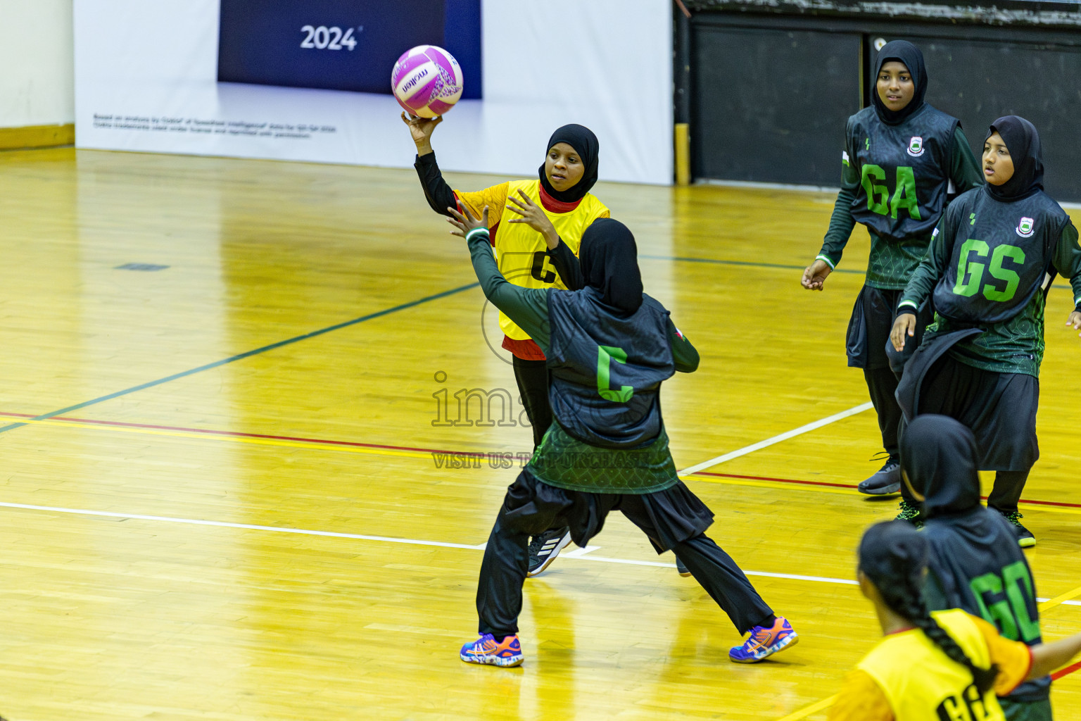 Day 1 of Inter-School Netball Tournament 2025 was held in Social Center Indoor Hall on Saturday, 18th October 2025. Photos: Areef Adam / images.mv