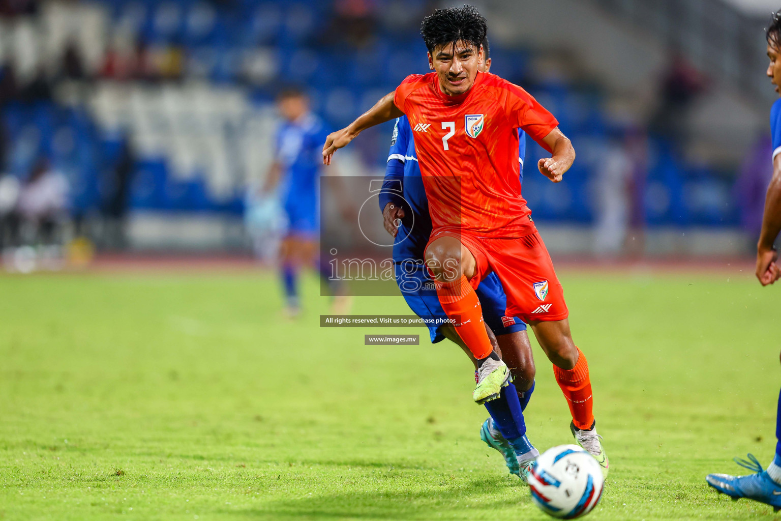 Nepal vs India in SAFF Championship 2023 held in Sree Kanteerava Stadium, Bengaluru, India, on Saturday, 24th June 2023. Photos: Hassan Simah / images.mv