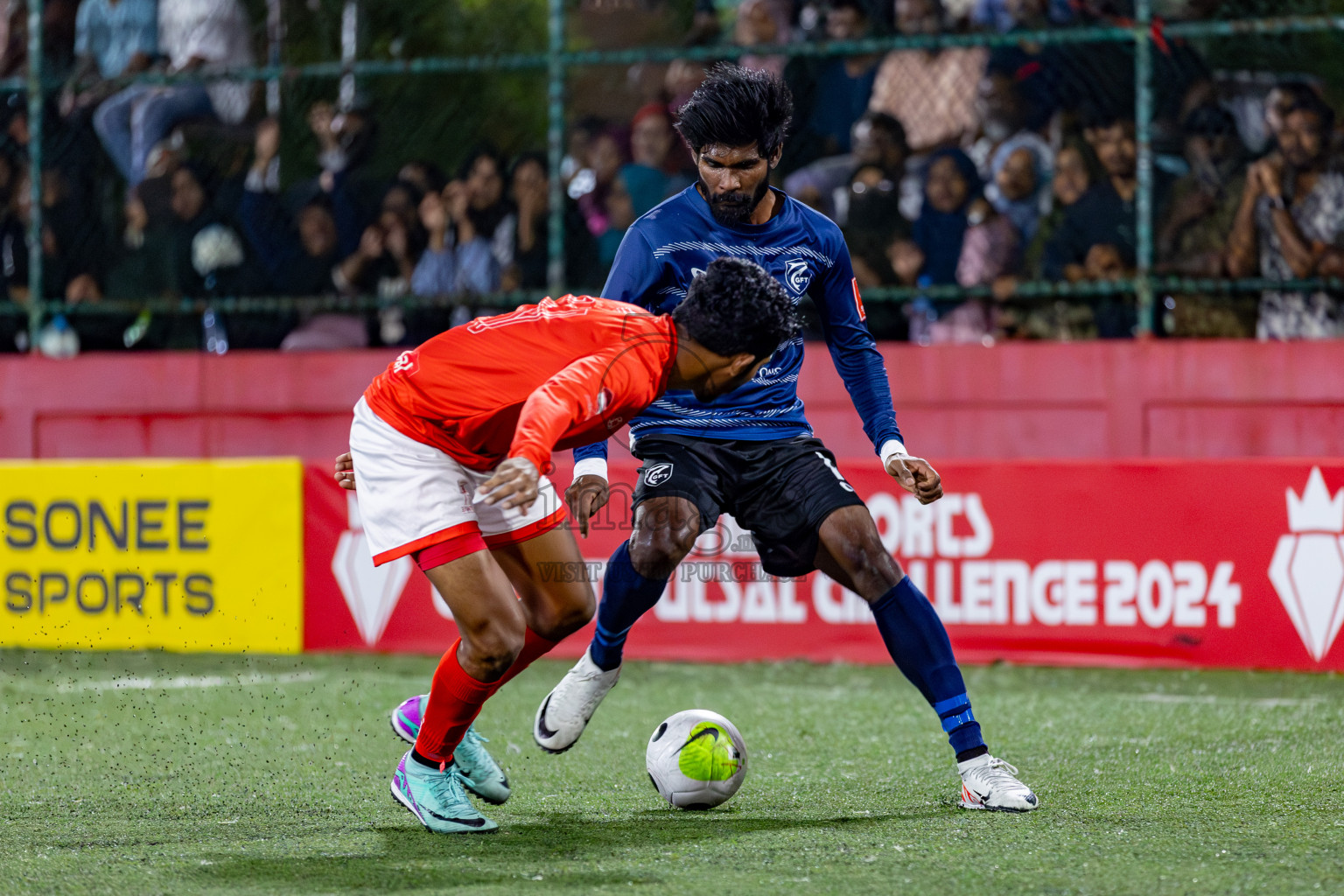 K. Gaafaru VS B. Eydhafushi on Day 36 of Golden Futsal Challenge 2024 was held on Wednesday, 21st February 2024, in Hulhumale', Maldives 
Photos: Hassan Simah/ images.mv