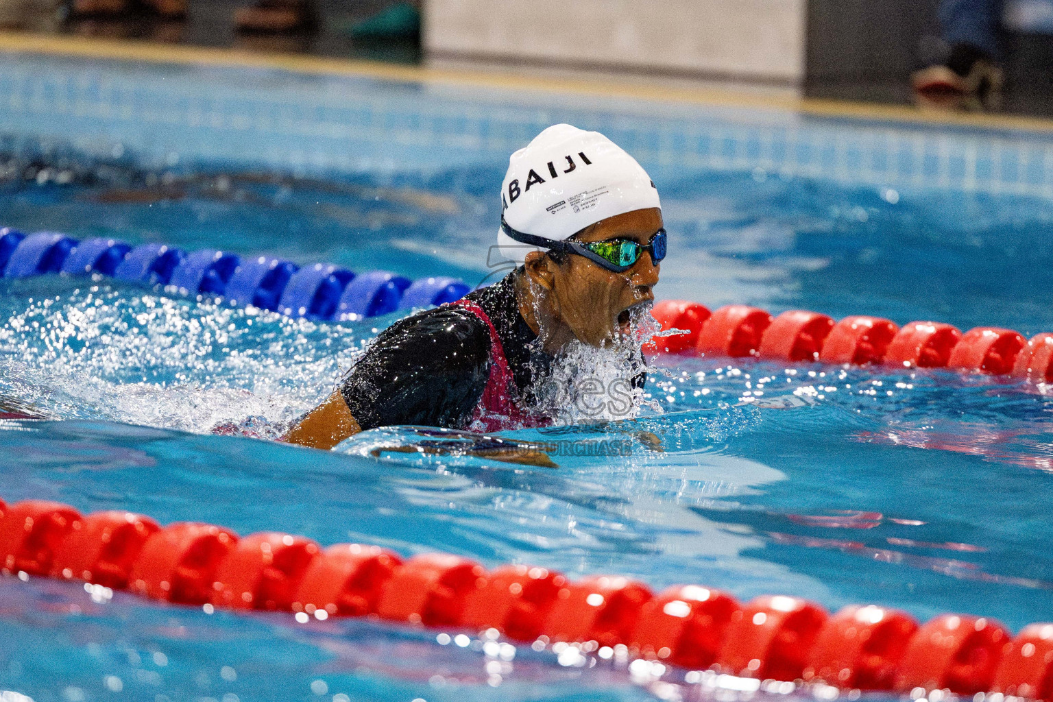 Day 5 of National Swimming Competition 2024 held in Hulhumale', Maldives on Tuesday, 17th December 2024. Photos: Hassan Simah / images.mv