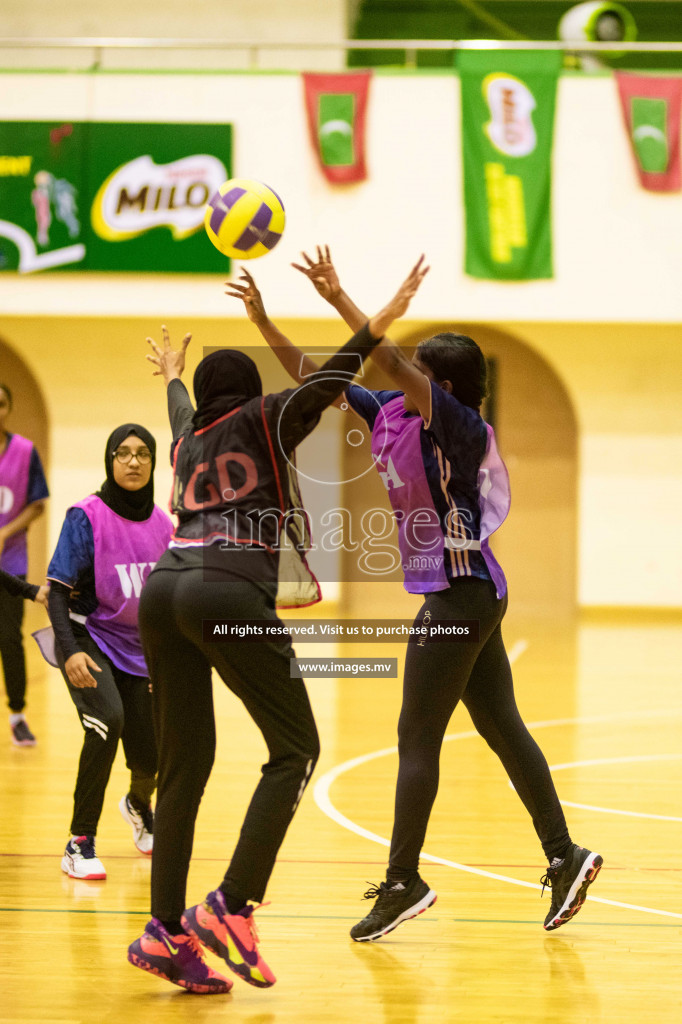 Kulhudhuffushi Youth & R.C vs Shining Star Sports Club in the Semi Finals of Milo National Netball Tournament 2021 held on 3 December 2021 in Male', Maldives, photos by Maanish