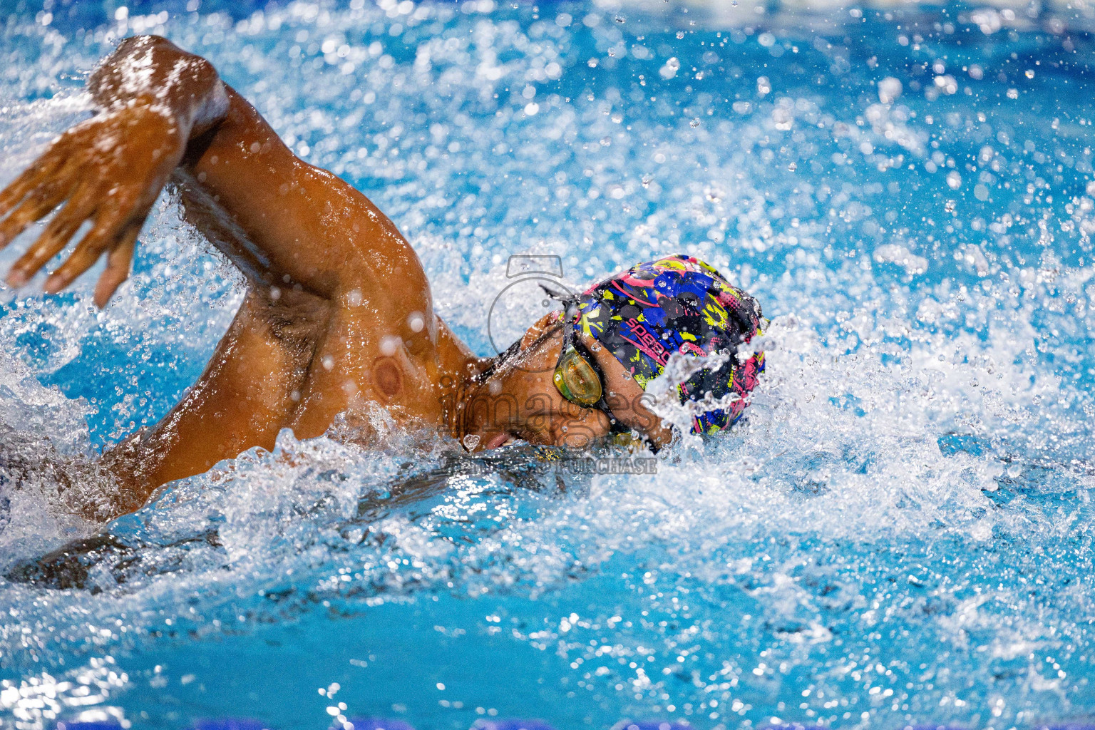 Day 4 of National Swimming Championship 2024 held in Hulhumale', Maldives on Monday, 16th December 2024. Photos: Hassan Simah / images.mv