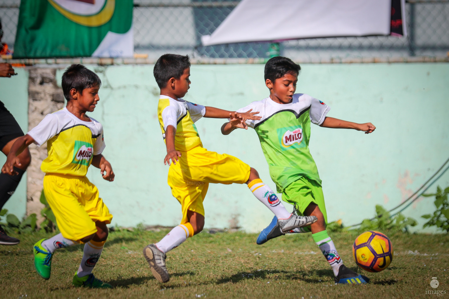 Day 3 of MILO Kids Football Fiesta in Henveiru Grounds in Male', Maldives, Friday, February 21st 2019 (Images.mv Photo/ Ismail Thoriq)