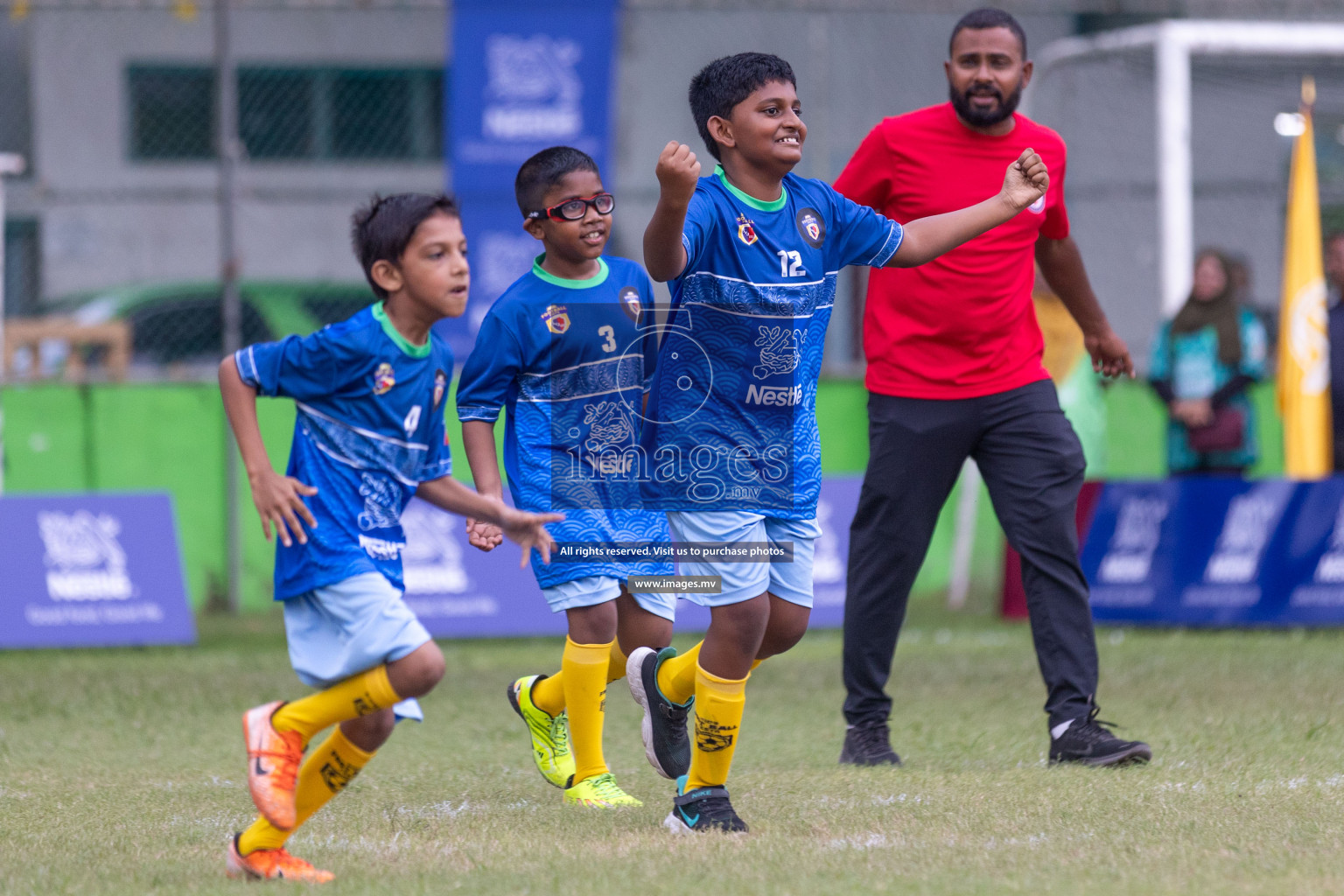 Day 1 of Nestle kids football fiesta, held in Henveyru Football Stadium, Male', Maldives on Wednesday, 11th October 2023 Photos: Shut Abdul Sattar/ Images.mv