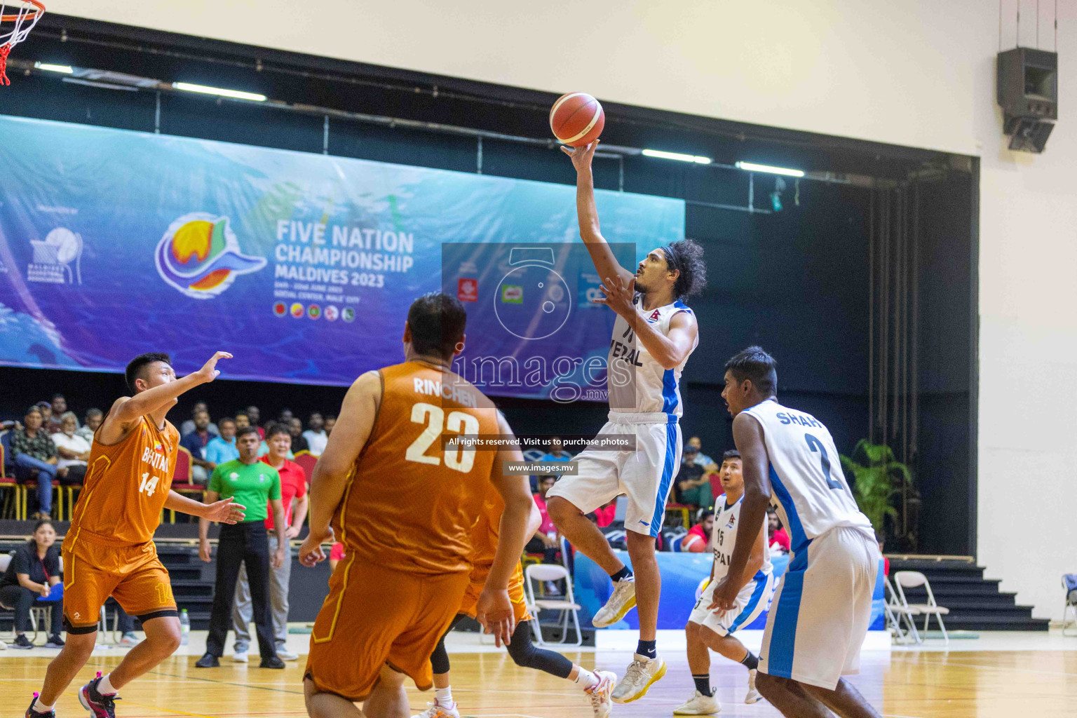 Bhutan vs Nepal in the semi final of Five Nation Championship 2023 was held in Social Center, Male', Maldives on Tuesday, 20th June 2023. Photos: Ismail Thoriq / images.mv