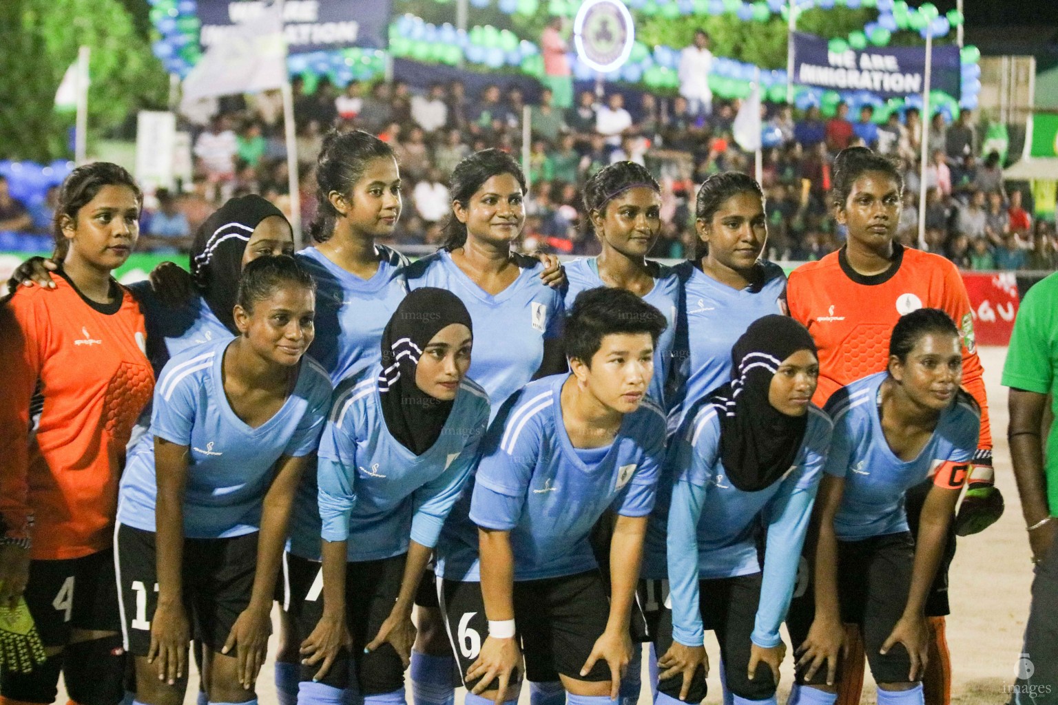 Finals of Milo 18/30 Women's Futsal Fiesta between Club Immigration and Fenika in Male', Maldives, Sunday, April. 24, 2016.(Images.mv Photo/ Hussain Sinan).