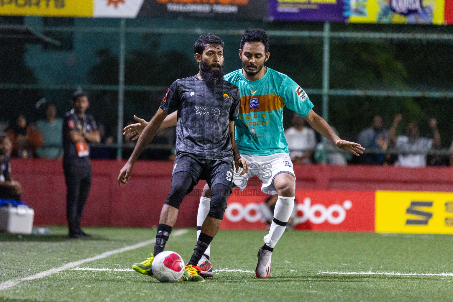 ADh Kunburudhoo vs Ash Fenfushi in Day 7 of Golden Futsal Challenge 2024 was held on Saturday, 20th January 2024, in Hulhumale', Maldives Photos: Nausham Waheed / images.mv