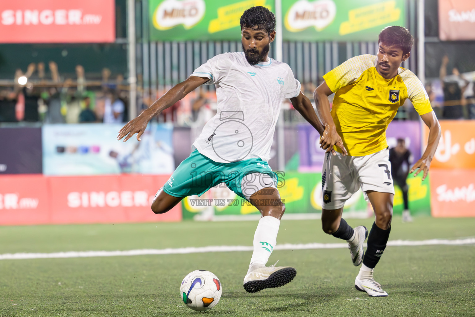 RRC vs MPL in Semi Finals of Club Maldives Cup 2024 held in Rehendi Futsal Ground, Hulhumale', Maldives on Monday, 14th October 2024. Photos: Ismail Thoriq / images.mv