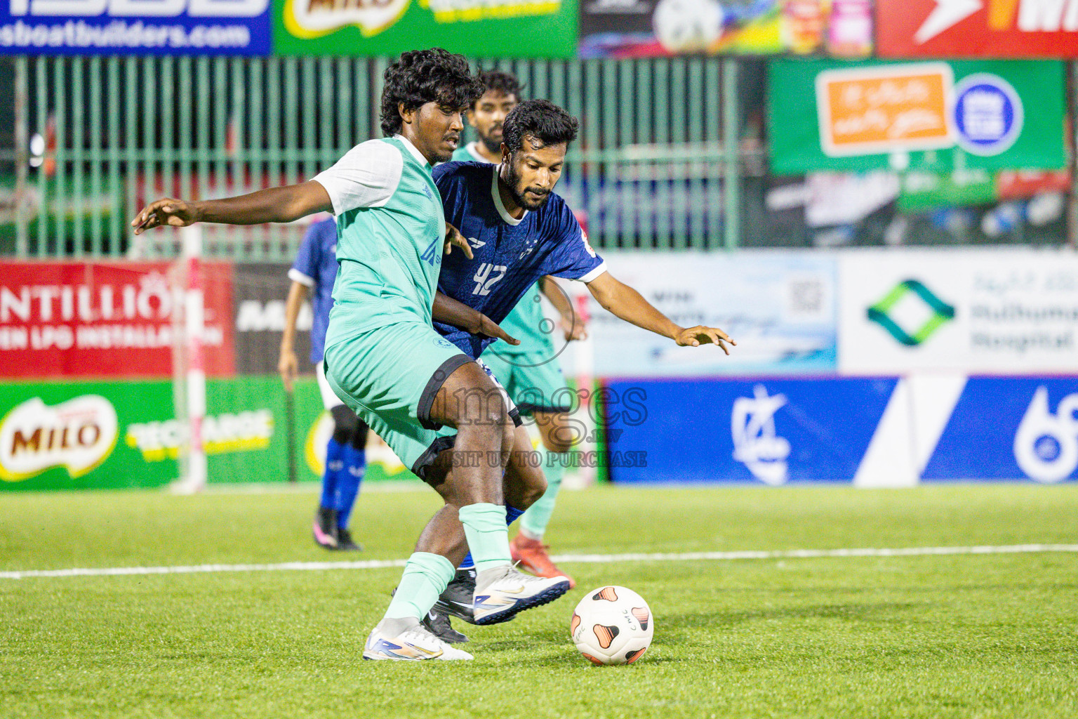MACL vs Club Immigration in Day 7 of Club Maldives Cup 2025 was held in Rehendhi Futsal Ground, Hulhumale', Maldives on Tuesday, 7 October 2025. 
Photos: Hassan Simah / images.mv