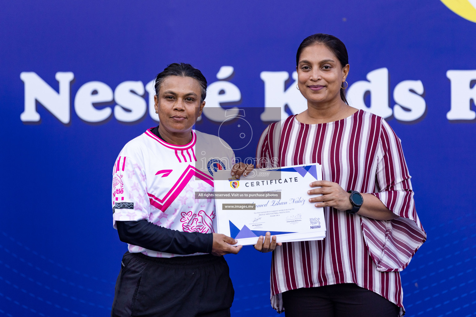 Day 4 of Nestle Kids Football Fiesta, held in Henveyru Football Stadium, Male', Maldives on Saturday, 14th October 2023 Photos: Nausham Waheed  / images.mv