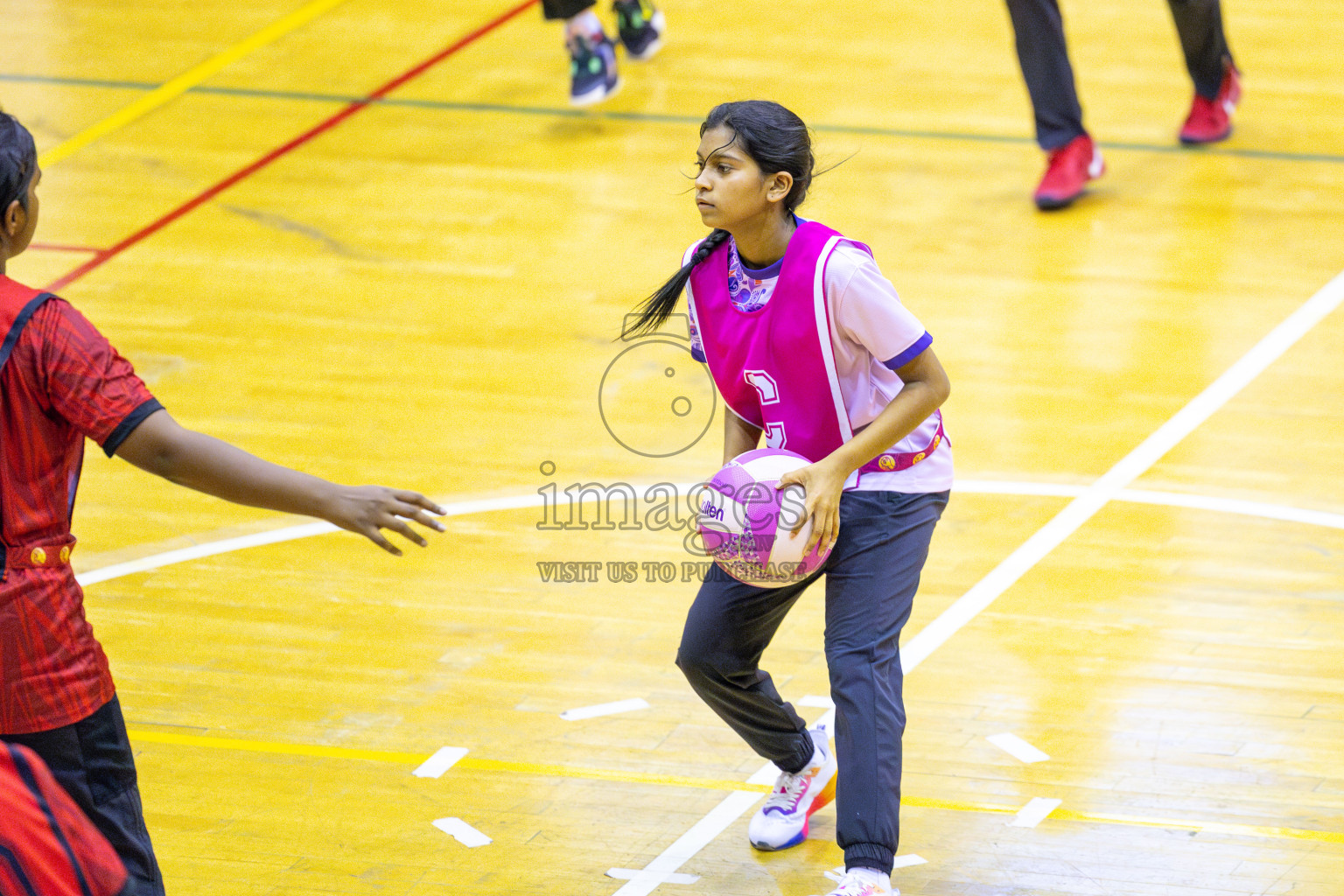 Club Matrix vs N Sports Academy in Day 6 of 24th Milo Netball Association Championship held in Social Center at Male', Maldives on Saturday, 6th September 2025. Photos: Yasna Ahmed / images.mv