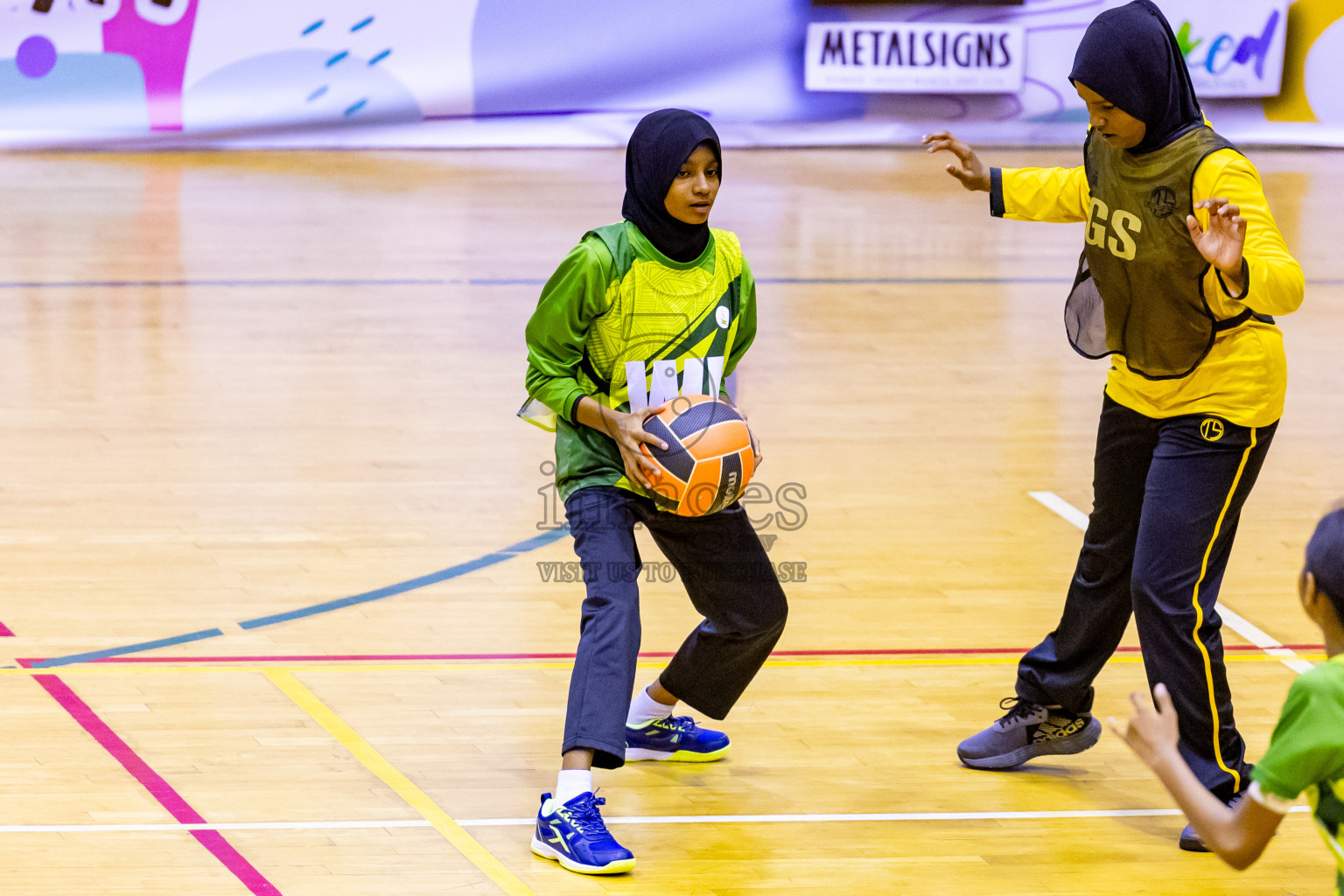 Day 13 of 25th Inter-School Netball Tournament was held in Social Center at Male', Maldives on Saturday, 24th August 2024. Photos: Nausham Waheed / images.mv