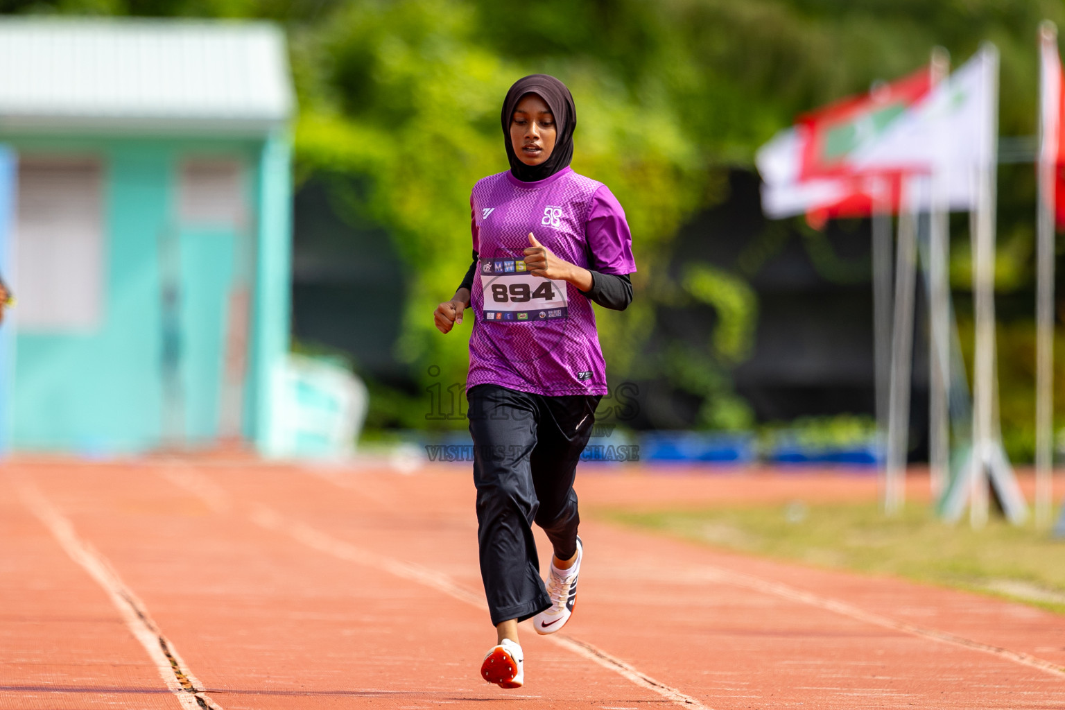 Day 2 of MWSC Interschool Athletics Championships 2024 held in Hulhumale Running Track, Hulhumale, Maldives on Sunday, 10th November 2024.
Photos by: Ismail Thoriq / Images.mv