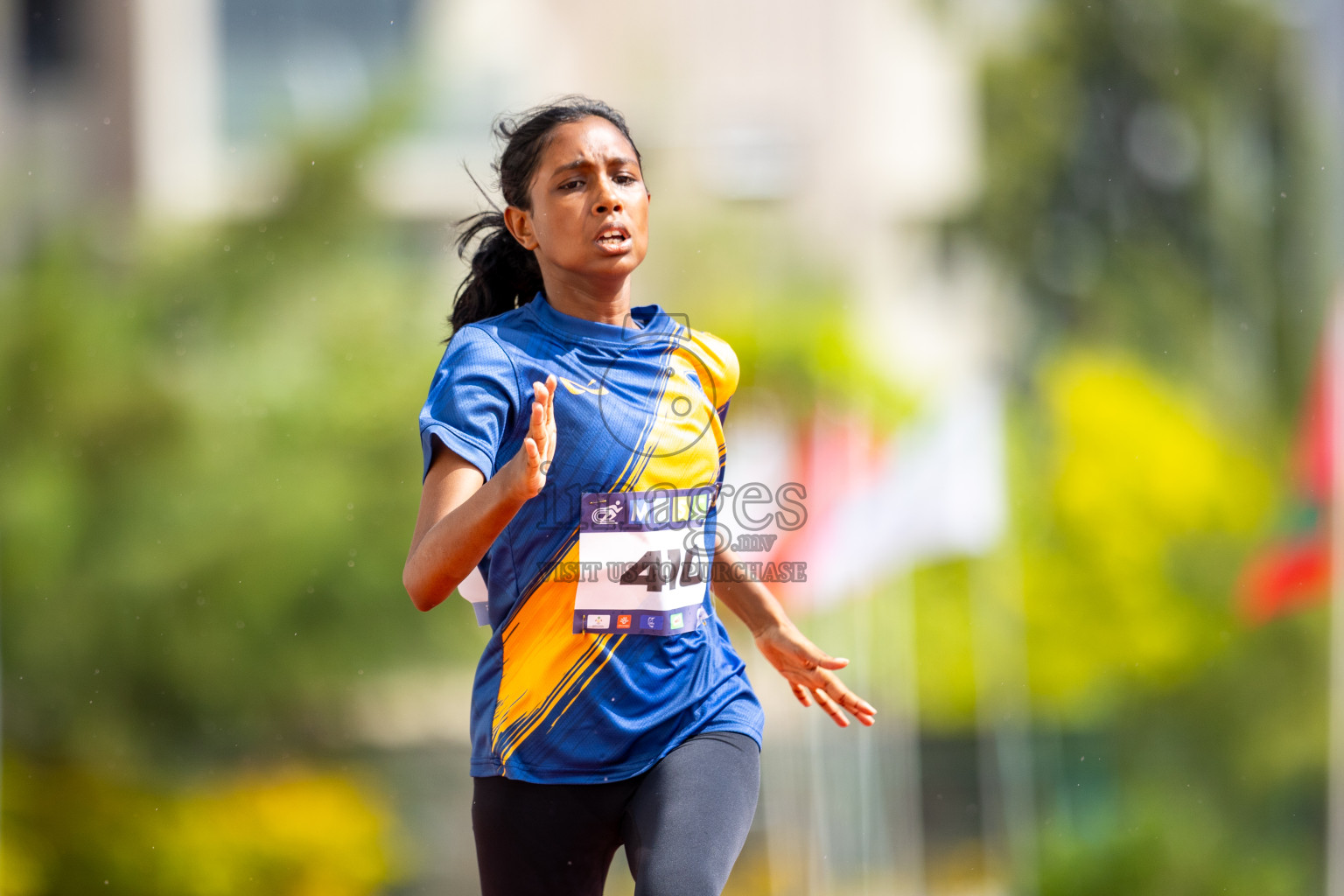 Day 1 of MWSC Interschool Athletics Championships 2024 held in Hulhumale Running Track, Hulhumale, Maldives on Saturday, 9th November 2024. 
Photos by: Ismail Thoriq / images.mv