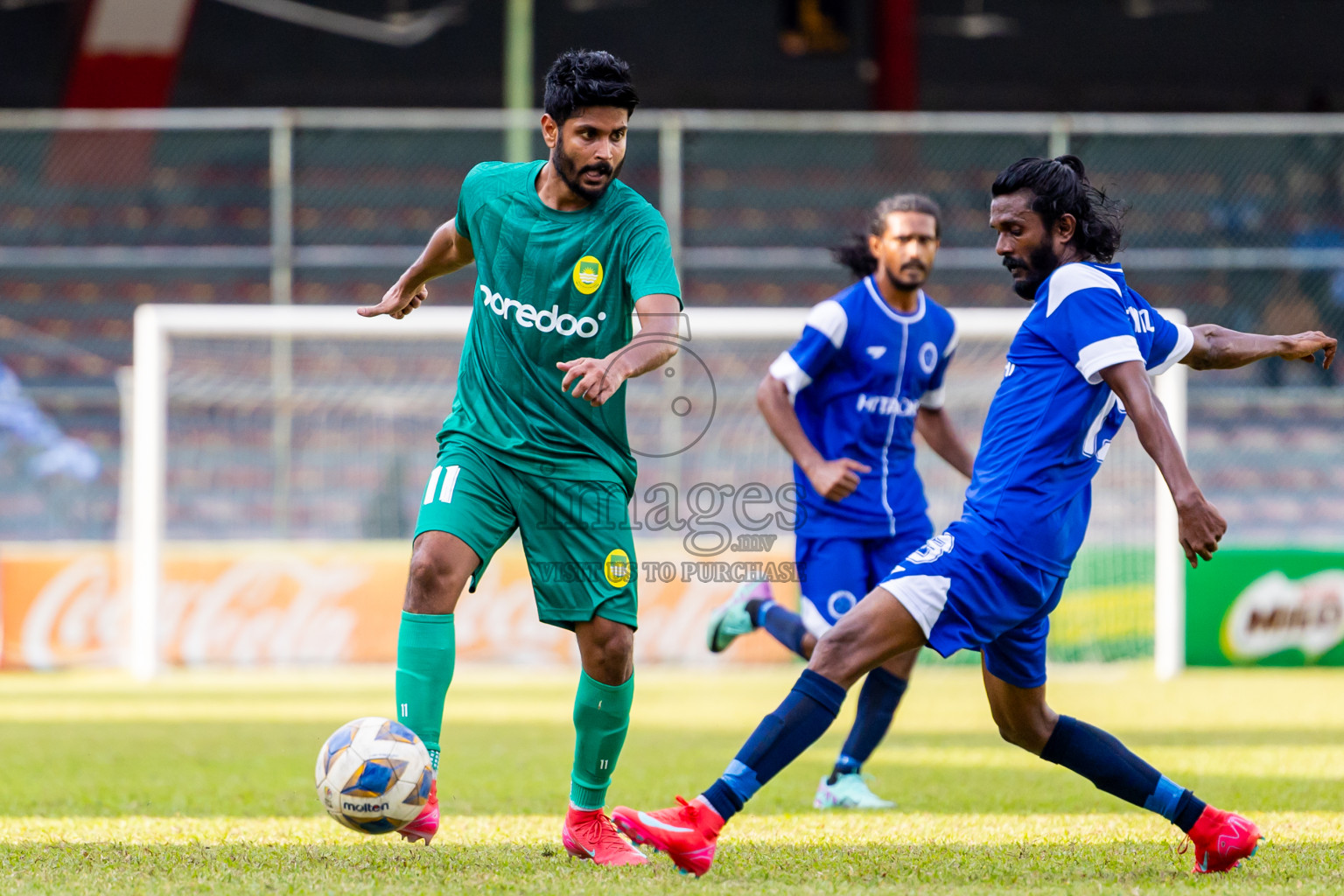 Maziya SRC vs Newradiant Sports Club in the FAM League Cup 2025 held at National Football Stadium, Male', Maldives on Monday, 5th May 2025. Photos By: Nausham Waheed / images.mv