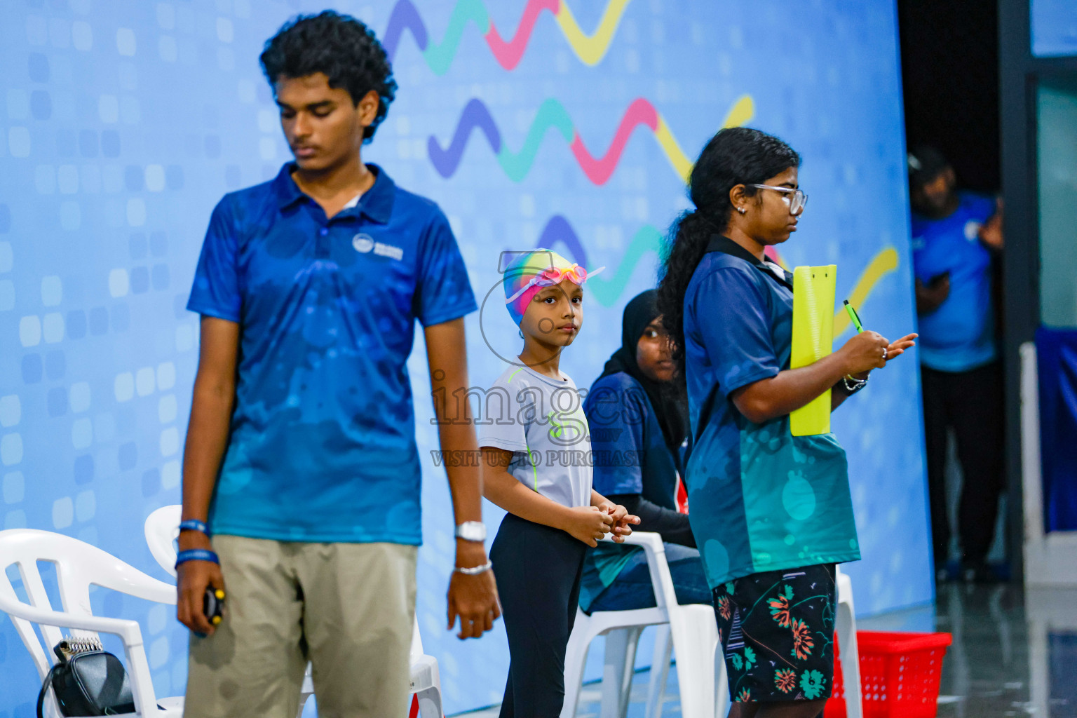 Day 1 of BML 6th National Kids Swimming Kids Festival 2025 held in Hulhumale', Maldives on Monday, 3rd November 2024. Photos: Hassan Simah / images.mv