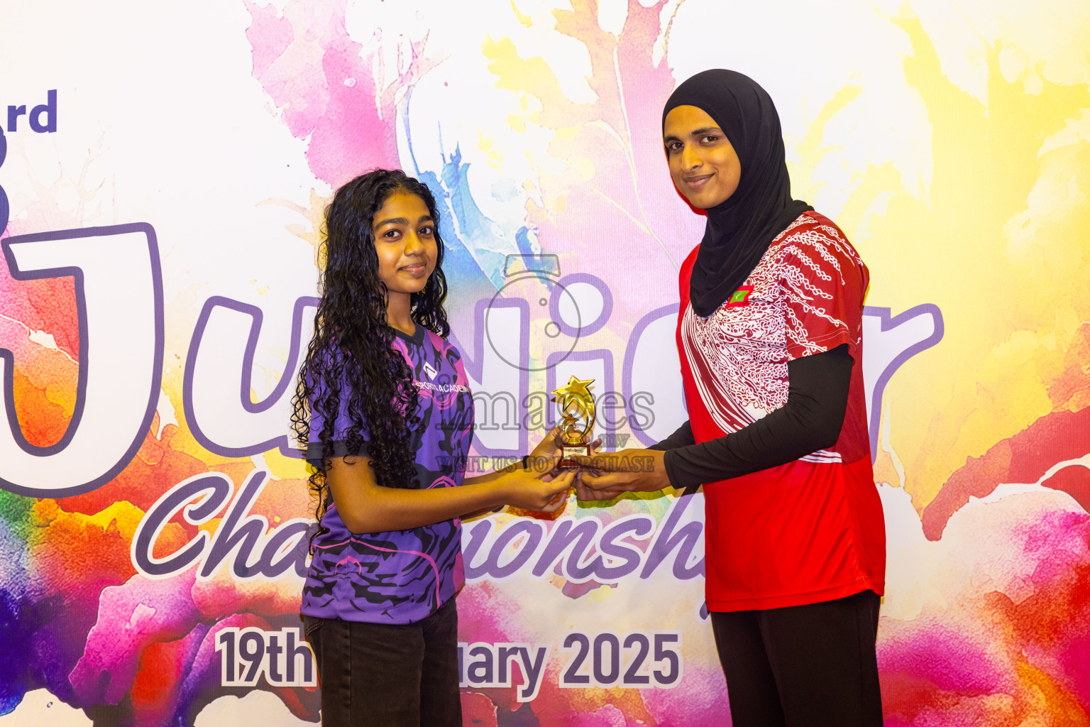 Closing ceremony of 3rd Netball Junior Championship, held at Social Center on Saturday, 25th January 2025 . Photos: Nausham Waheed / images.mv