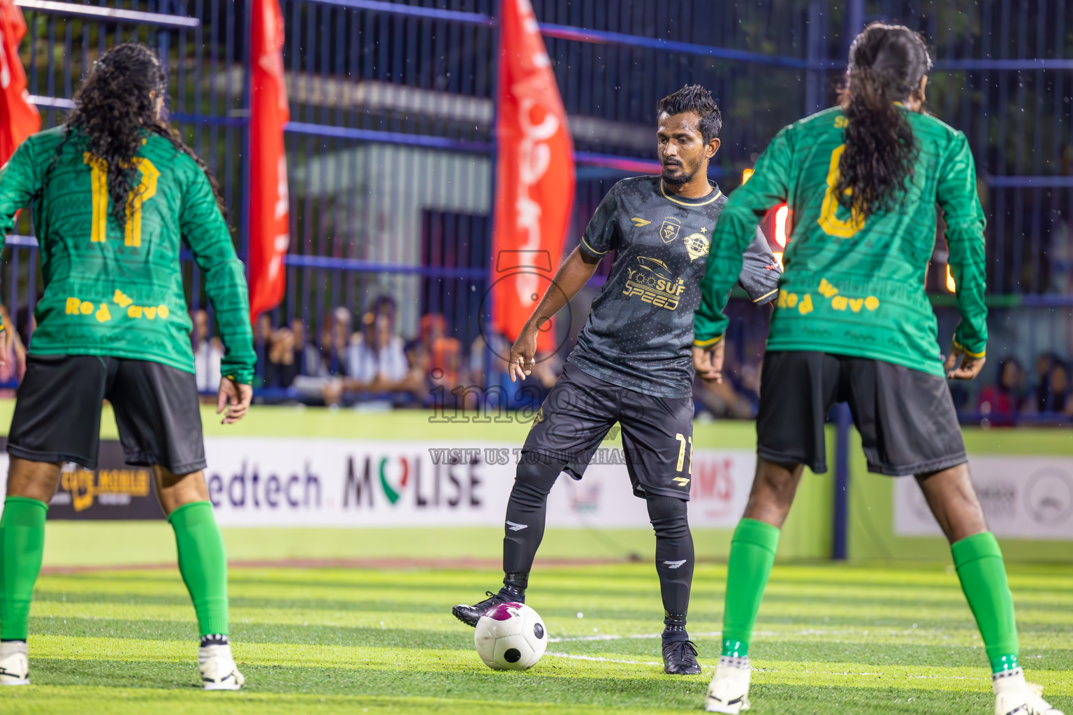 Muring FC vs Afro SC in Semi Final of Eydhafushi Futsal Cup 2024 was held on Monday , 15th April 2024, in B Eydhafushi, Maldives Photos: Ismail Thoriq / images.mv