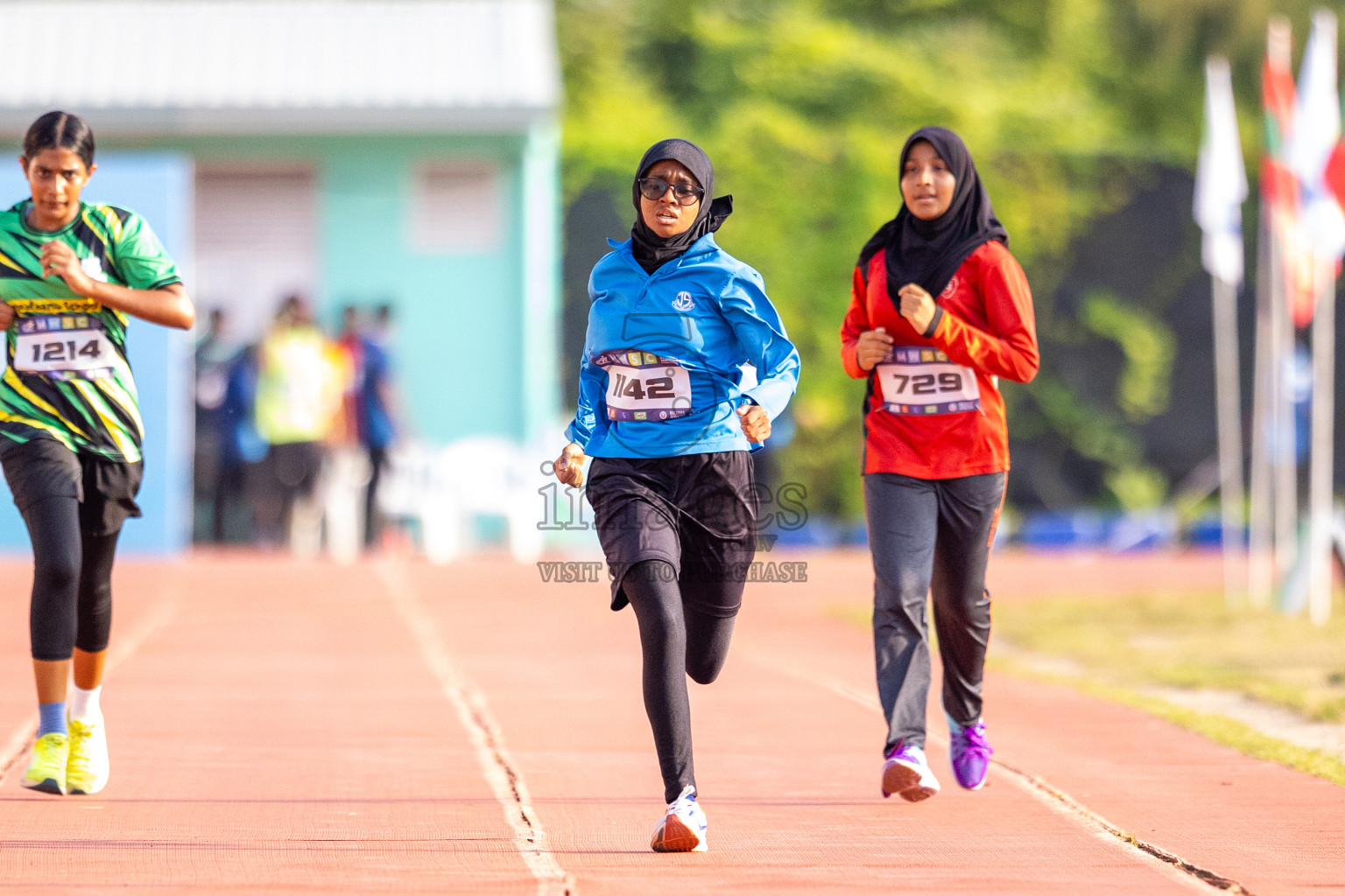 Day 5 of MWSC Interschool Athletics Championships 2024 held in Hulhumale Running Track, Hulhumale, Maldives on Wednesday, 13th November 2024. Photos by: Raif Yoosuf / Images.mv