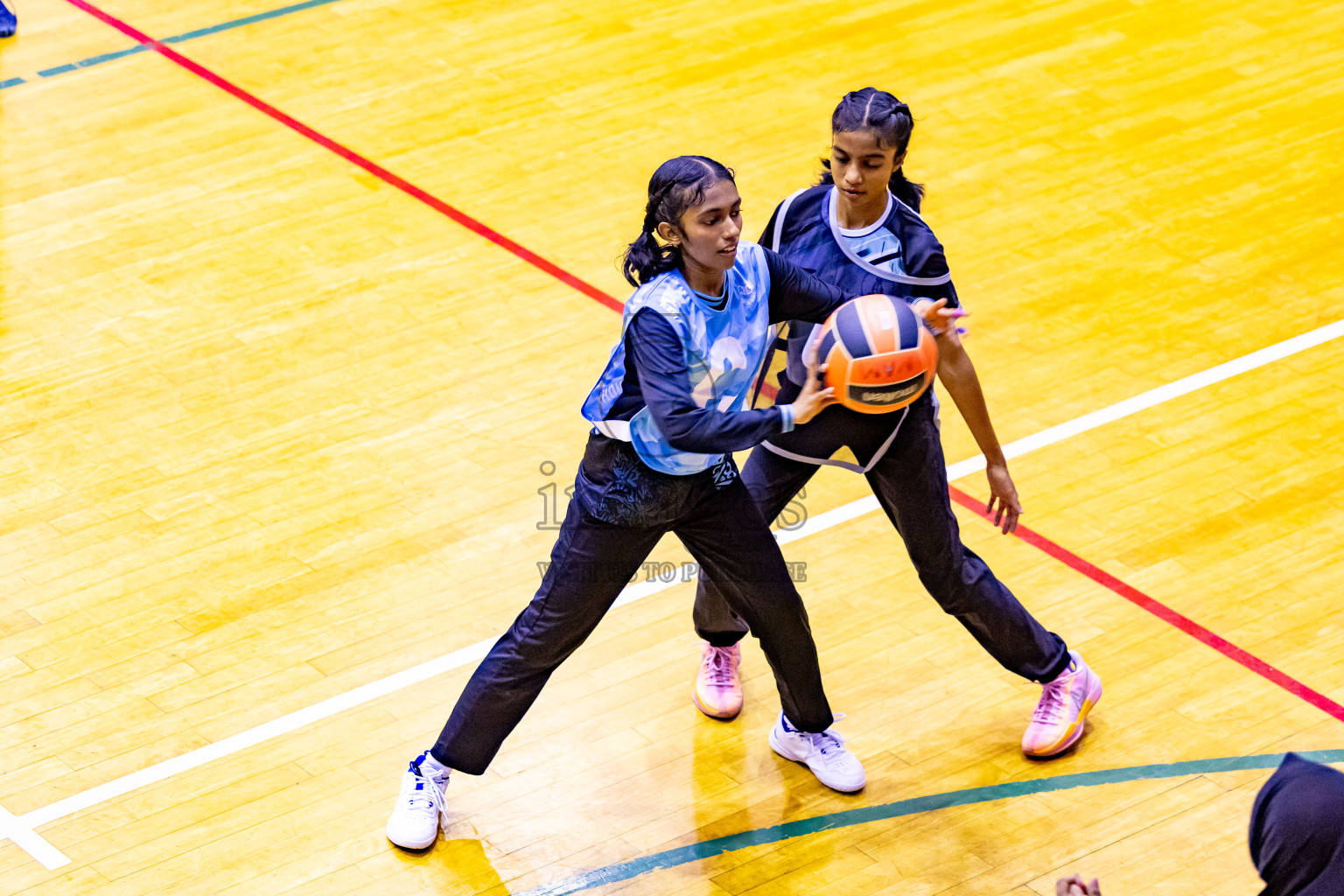 Day 12 of 25th Inter-School Netball Tournament was held in Social Center at Male', Maldives on Thursday, 22nd August 2024. Photos: Nausham Waheed / images.mv