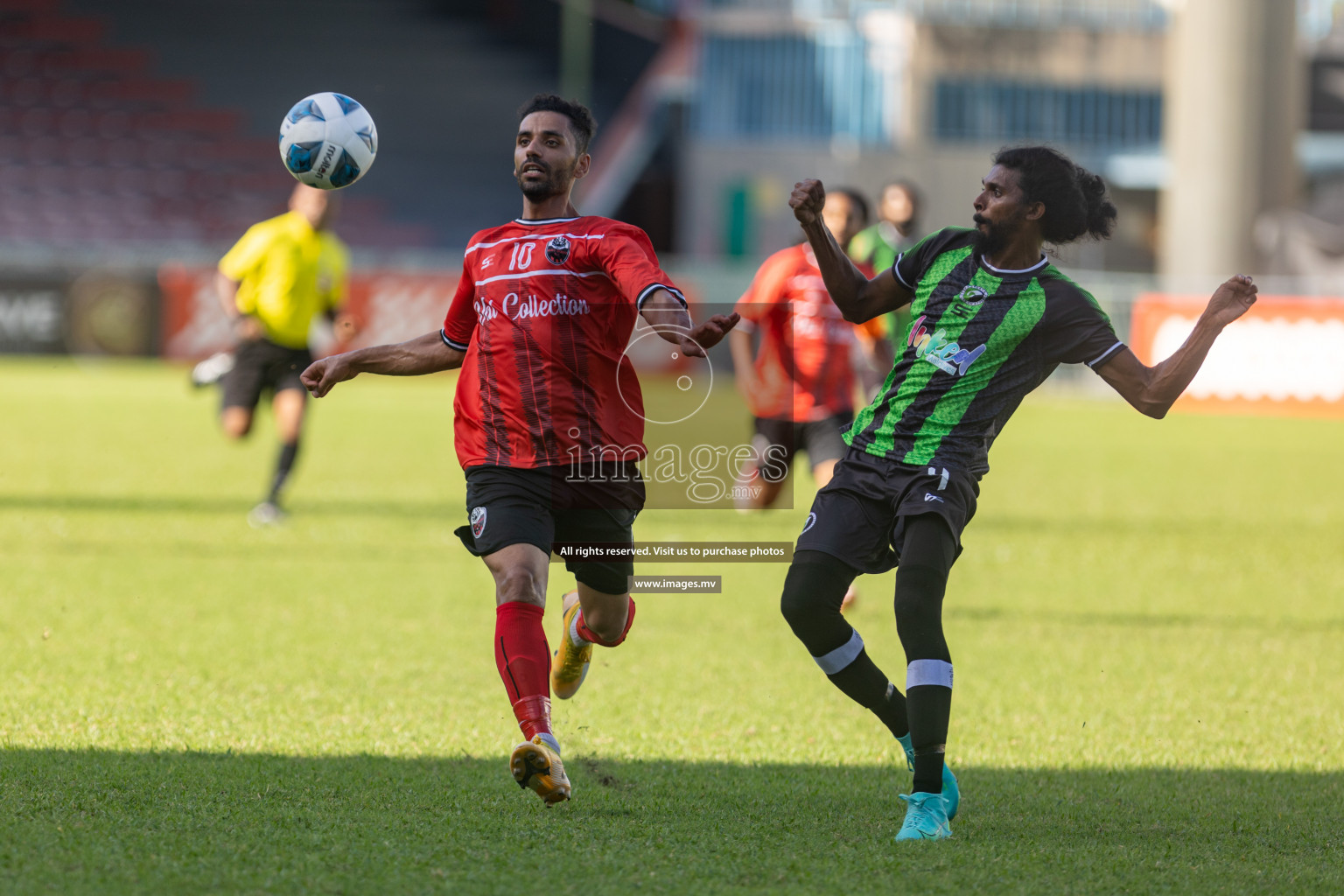 Biss Buru Sports vs JJ Sports Club  in 2nd Division 2022 on 14th July 2022, held in National Football Stadium, Male', Maldives Photos: Hassan Simah / Images.mv