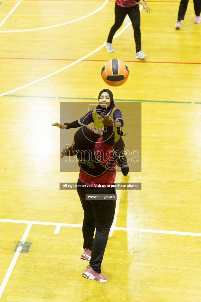 Sports Club Skylark vs United Unity Sports Club in the Milo National Netball Tournament 2022 on 19 July 2022, held in Social Center, Male', Maldives. Photographer: Shuu / Images.mv