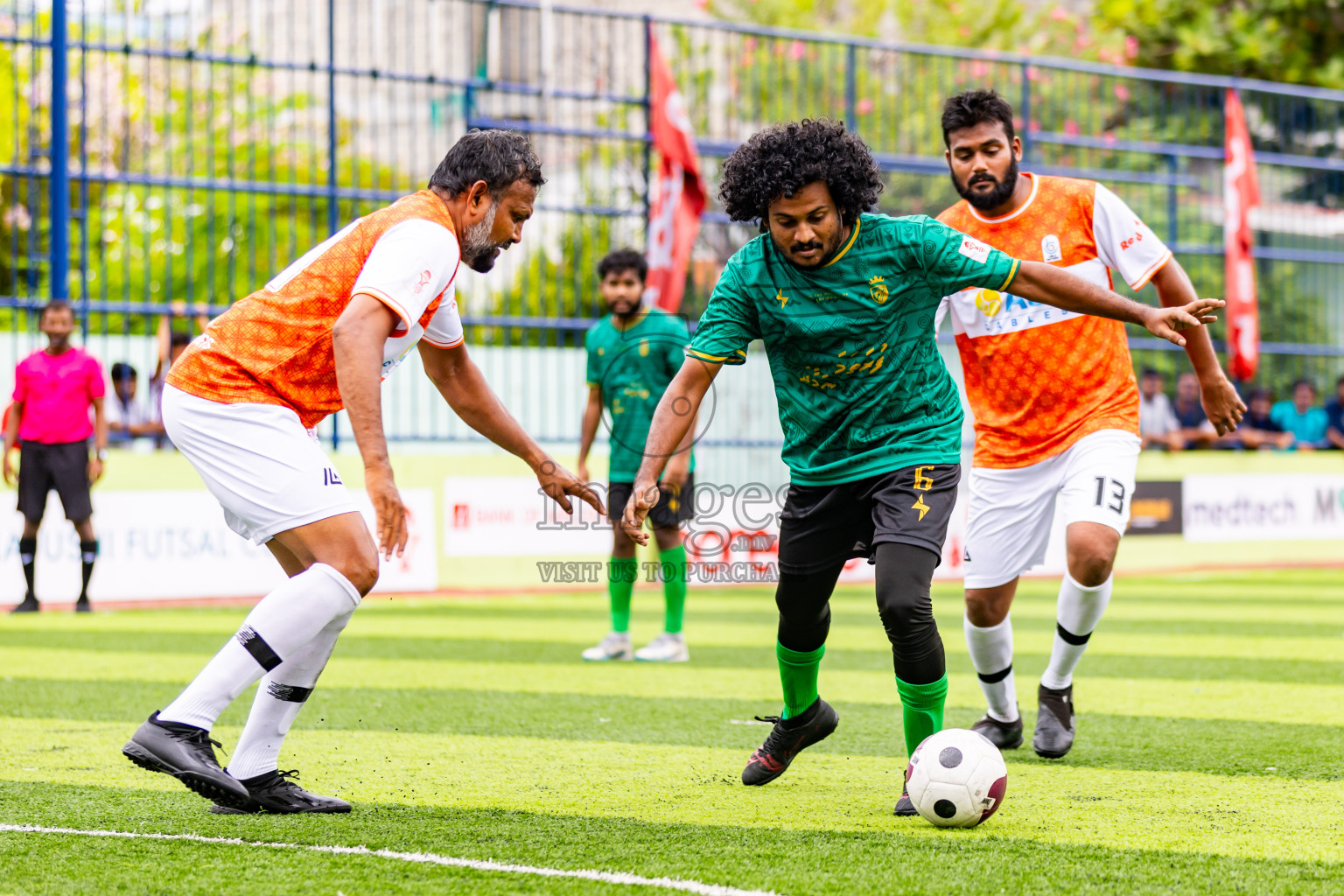 Muring FC vs Cable Brothers in Day 5 of Eydhafushi Futsal Cup 2024 was held on Saturday, 13th April 2024, in B Eydhafushi, Maldives Photos: Nausham Waheed / images.mv