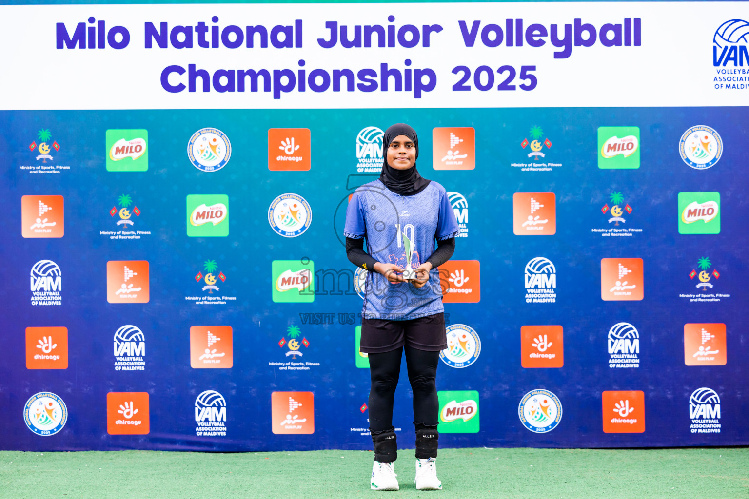 Addu Sports Club vs Club Volleyball in Milo National Junior Volleyball Championship 2025 Day 3 was held on Monday, 24th November 2025 at Ekuveni Turf Court Male', Maldives. Photos: Nausham Waheed / images.mv
