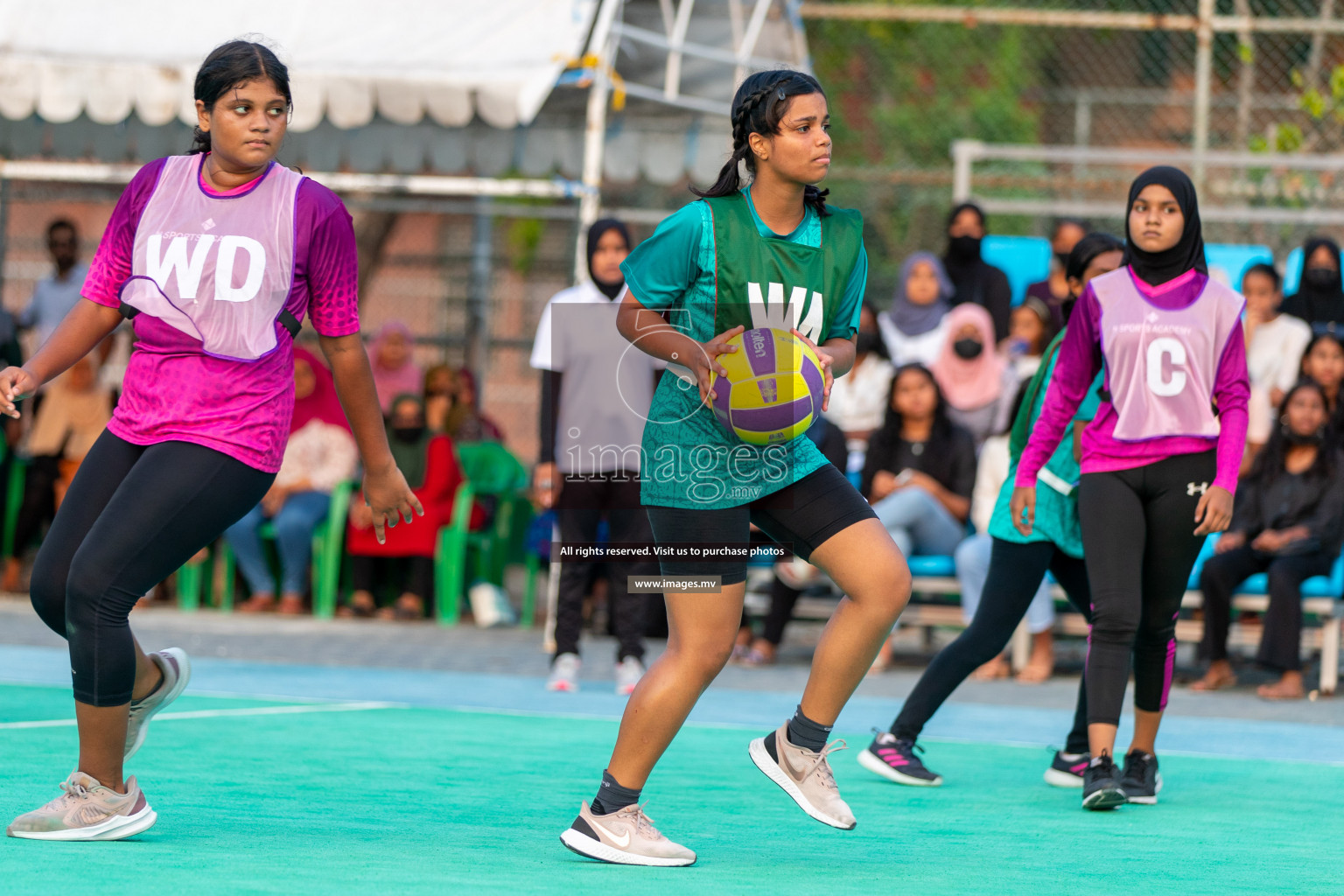 Junior Netball Championship 2022 - Under 14 Final U14 final of Junior Netball Championship 2022 held in Male', Maldives on Friday, 18th March 2022. Photos by Ismail Thoriq