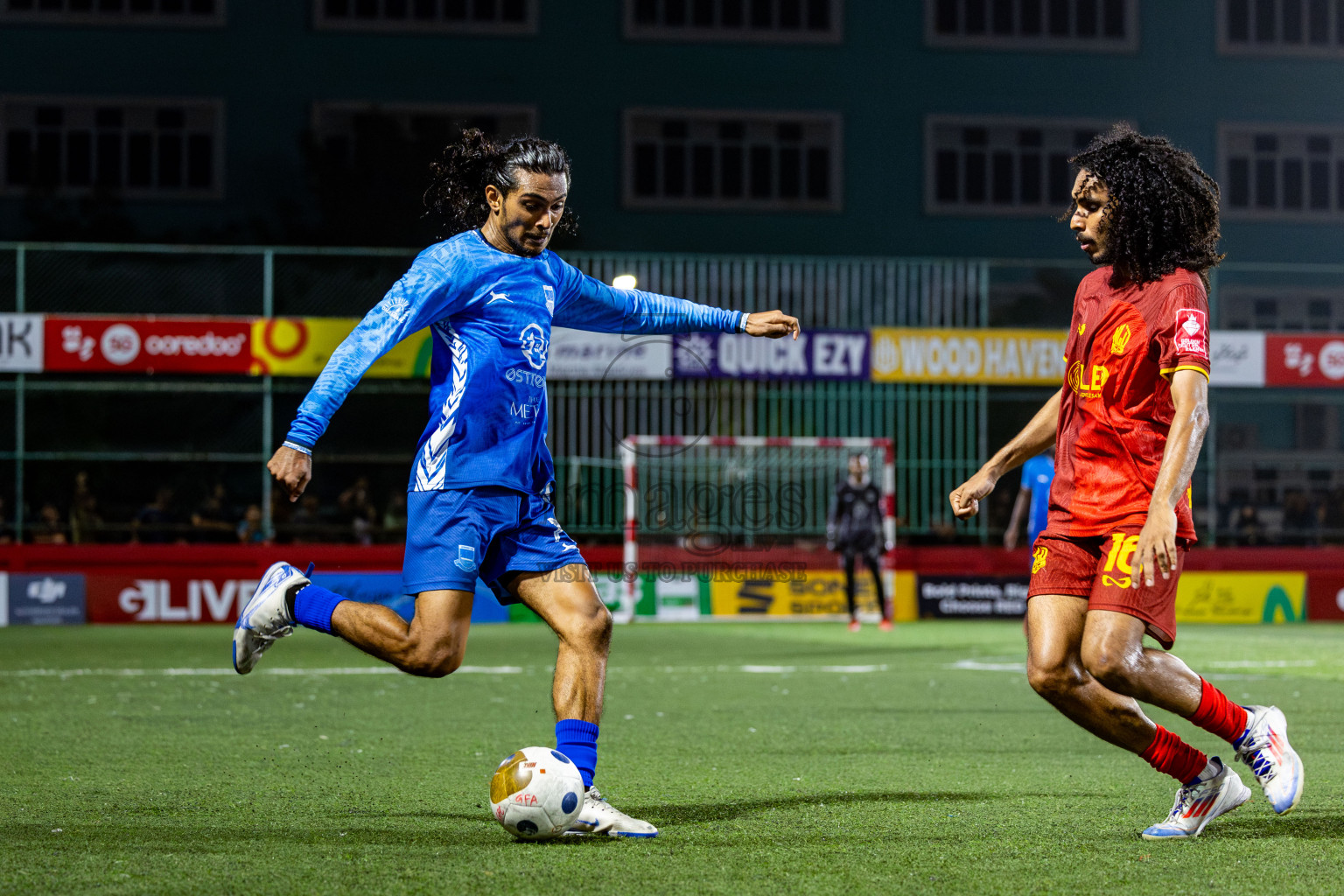 GA Gemanafushi VS GA Nilandhoo in Day 8 of Golden Futsal Challenge 2025 was held on Sunday, 12th January 2025, in Hulhumale', Maldives Photos: Nausham Waheed , Ismail Thoriq / images.mv