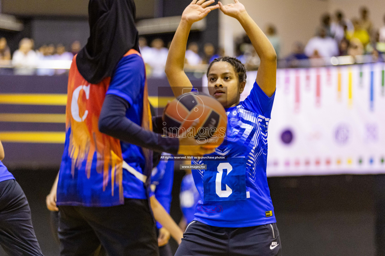 Day3 of 24th Interschool Netball Tournament 2023 was held in Social Center, Male', Maldives on 29th October 2023. Photos: Nausham Waheed, Mohamed Mahfooz Moosa / images.mv