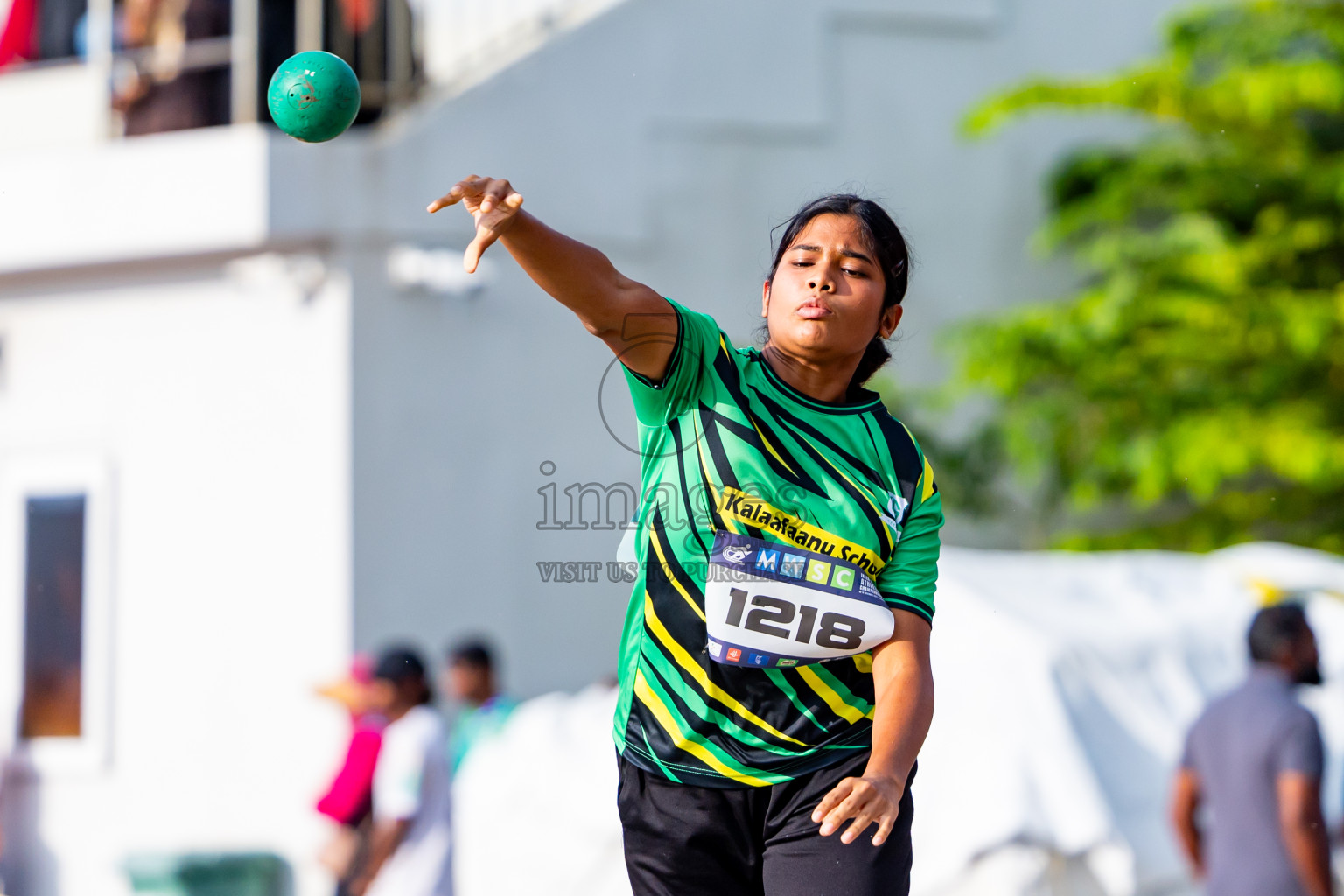 Day 3 of MWSC Interschool Athletics Championships 2024 held in Hulhumale Running Track, Hulhumale, Maldives on Monday, 11th November 2024. Photos by:  Nausham Waheed / Images.mv