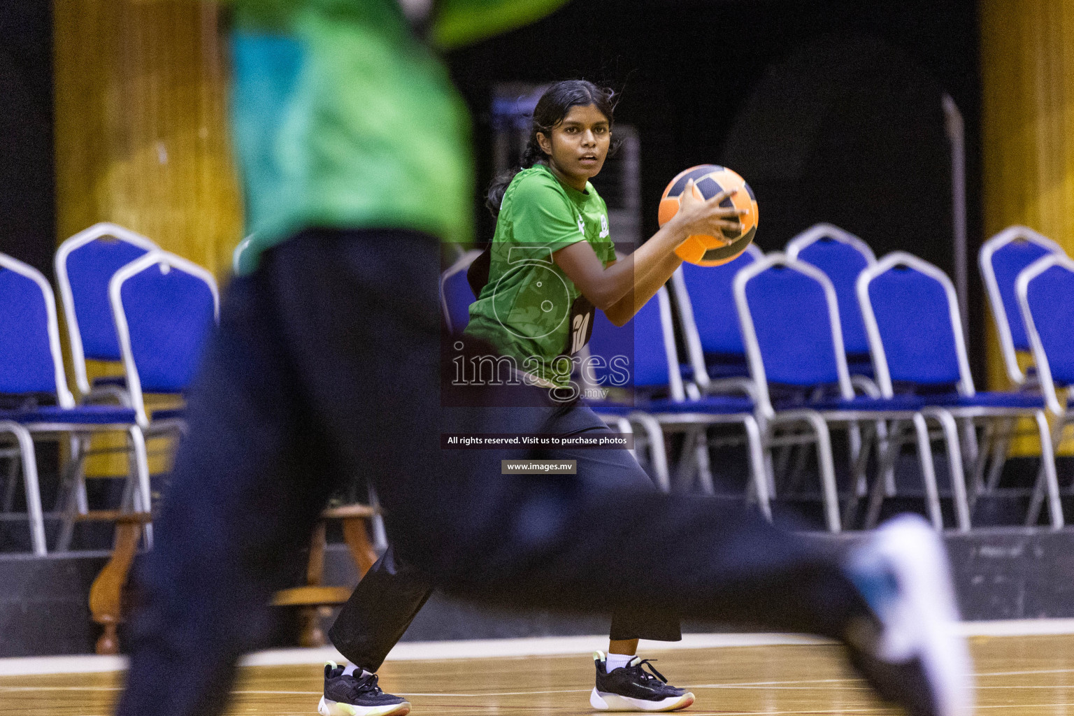 Day7 of 24th Interschool Netball Tournament 2023 was held in Social Center, Male', Maldives on 2nd November 2023. Photos: Nausham Waheed / images.mv