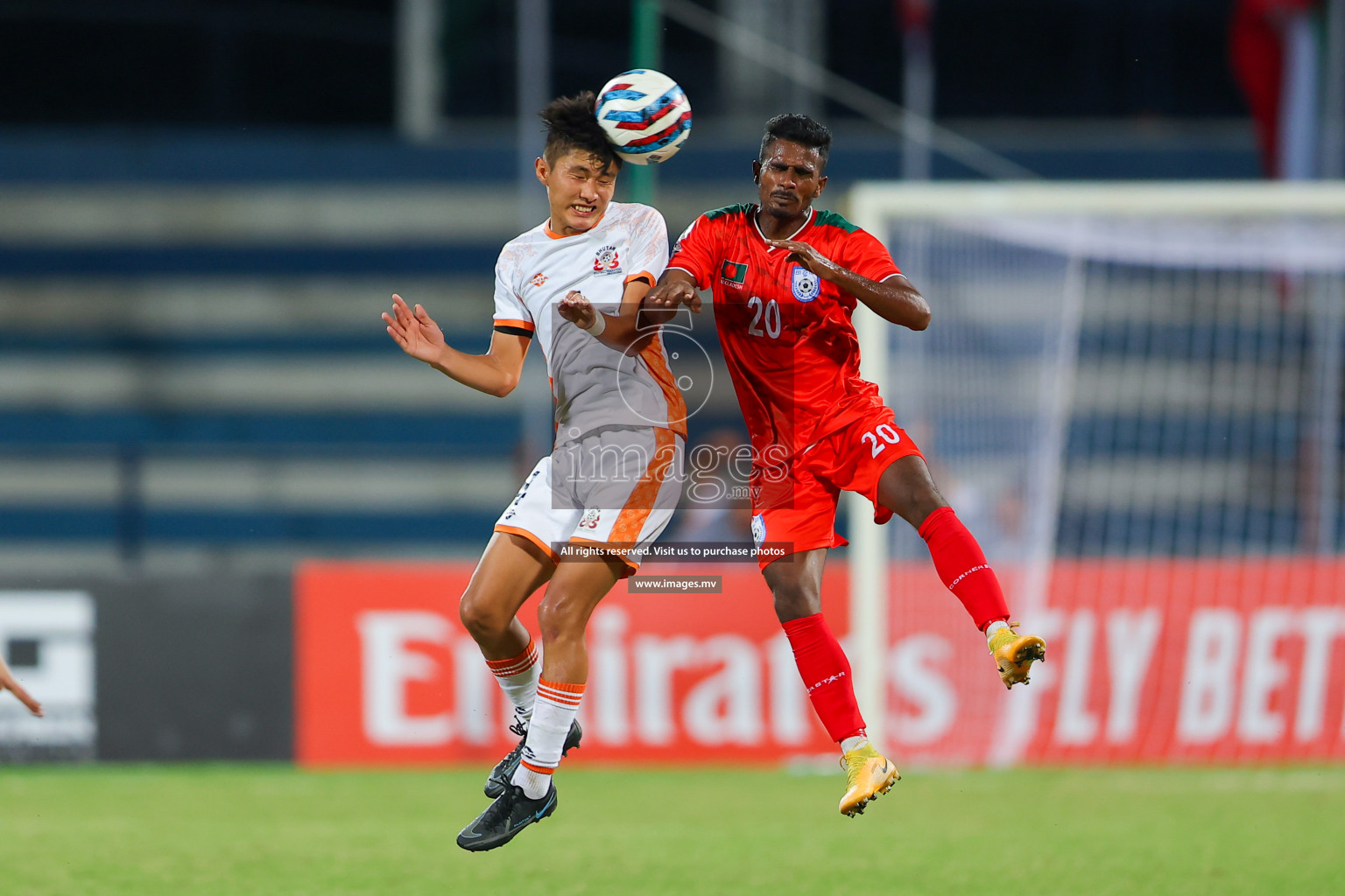 Bhutan vs Bangladesh in SAFF Championship 2023 held in Sree Kanteerava Stadium, Bengaluru, India, on Wednesday, 28th June 2023. Photos: Nausham Waheed, Hassan Simah / images.mv