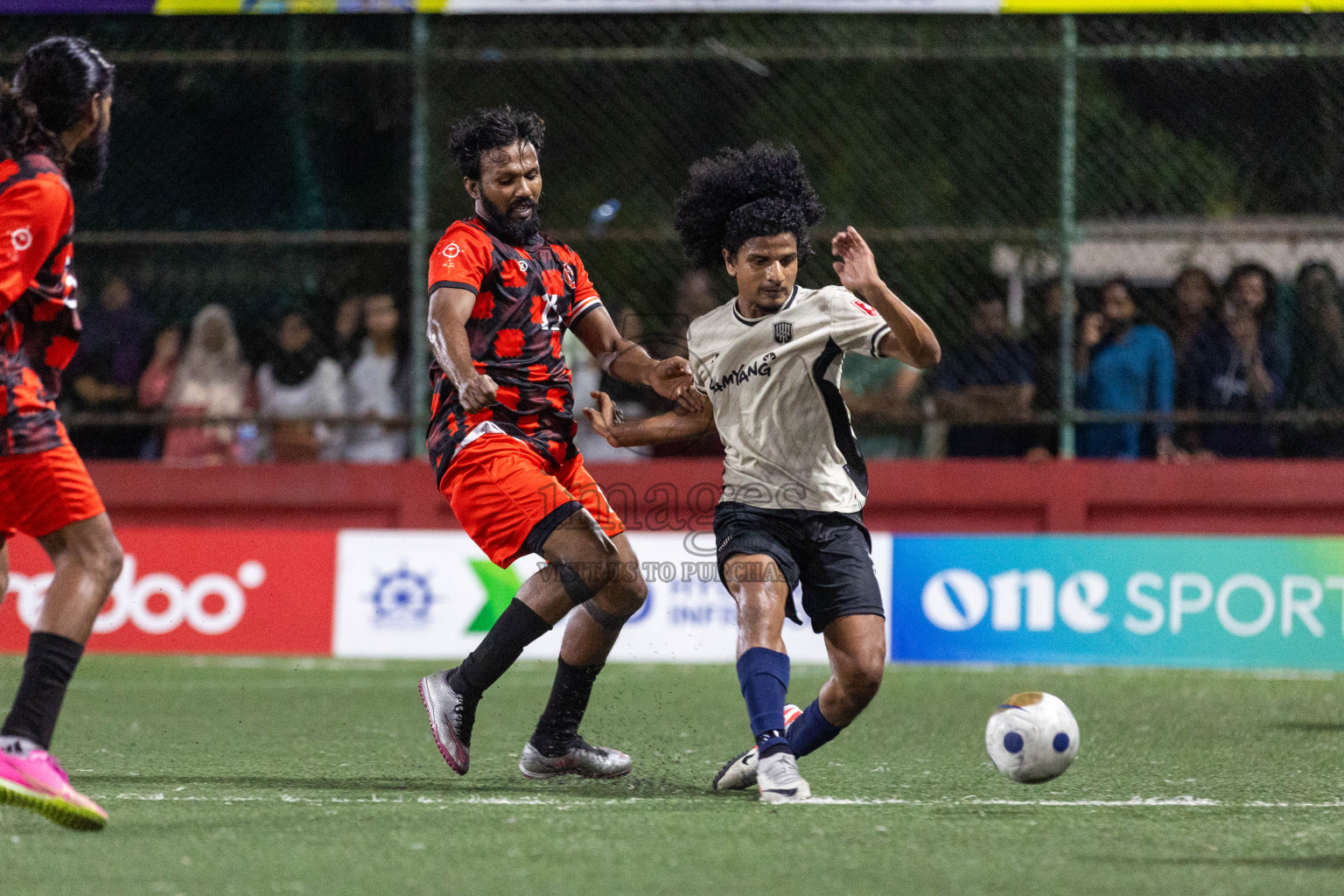 Lh Hinnavaru vs Lh Kurendhoo in Day 21 of Golden Futsal Challenge 2024 was held on Sunday , 4th February 2024 in Hulhumale', Maldives Photos: Nausham Waheed / images.mv