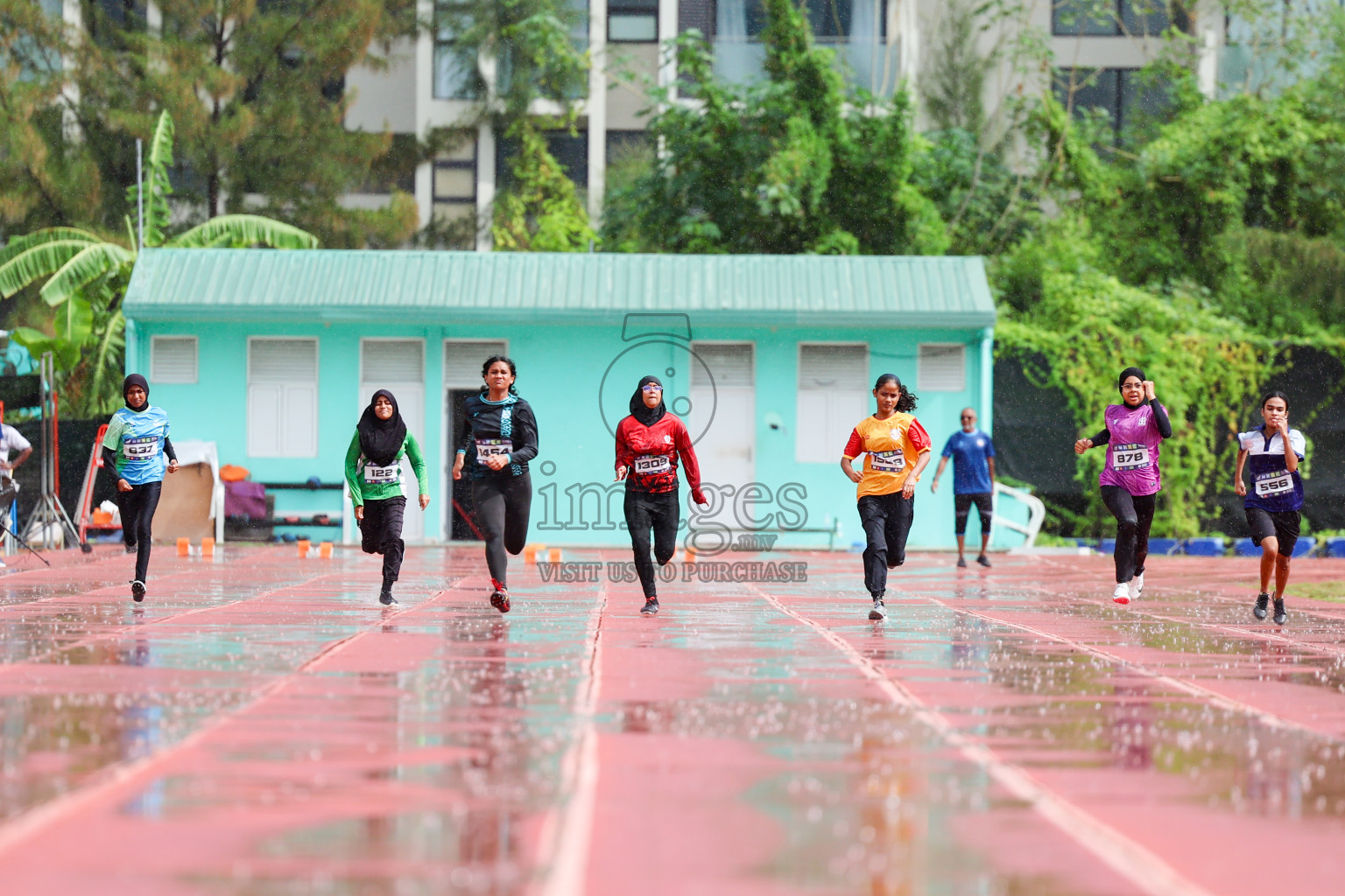 Day 1 of MWSC Interschool Athletics Championships 2024 held in Hulhumale Running Track, Hulhumale, Maldives on Saturday, 9th November 2024. 
Photos by: Ismail Thoriq, Hassan Simah / Images.mv